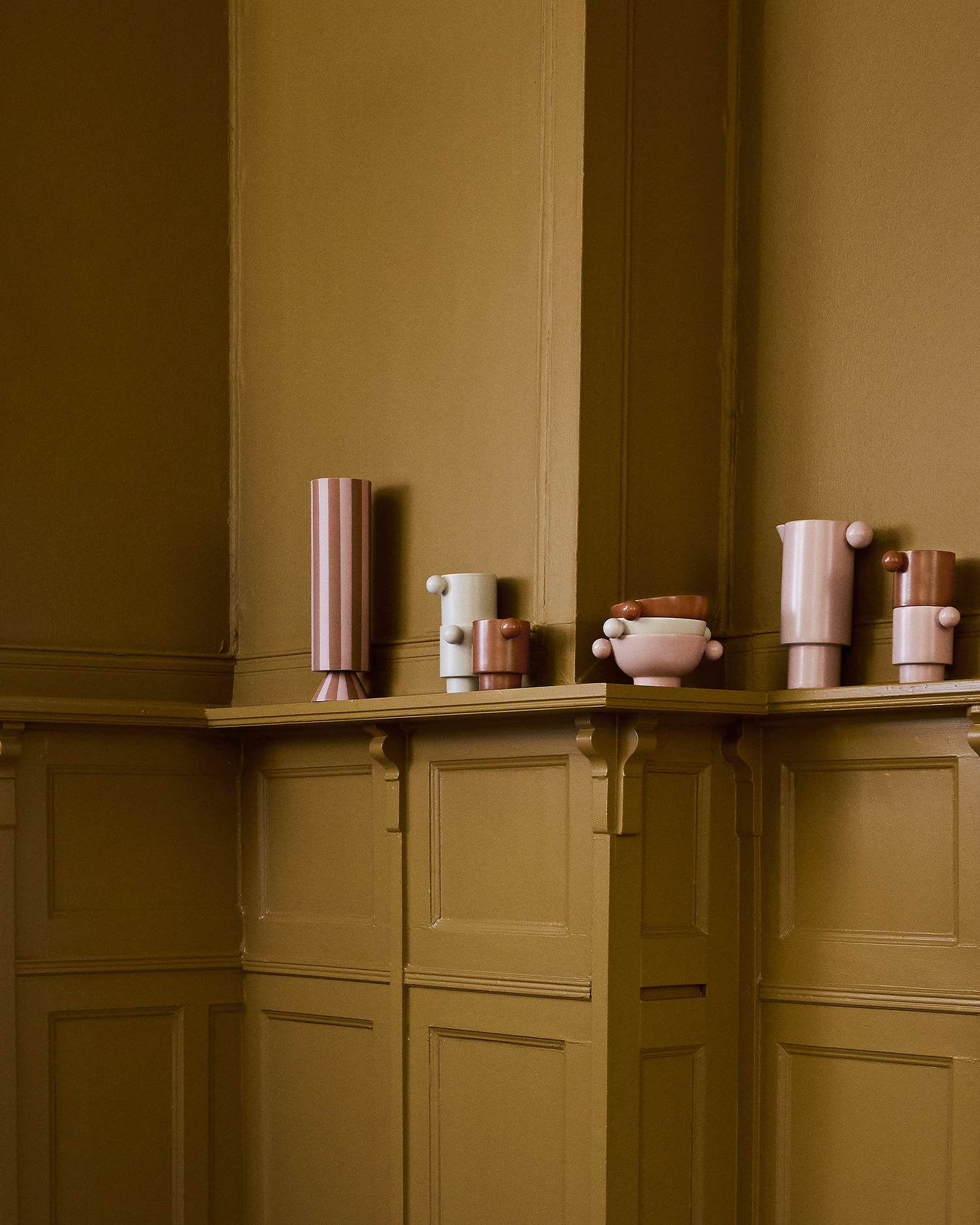 Vaso in ceramica realizzato a mano Toppu, rosa