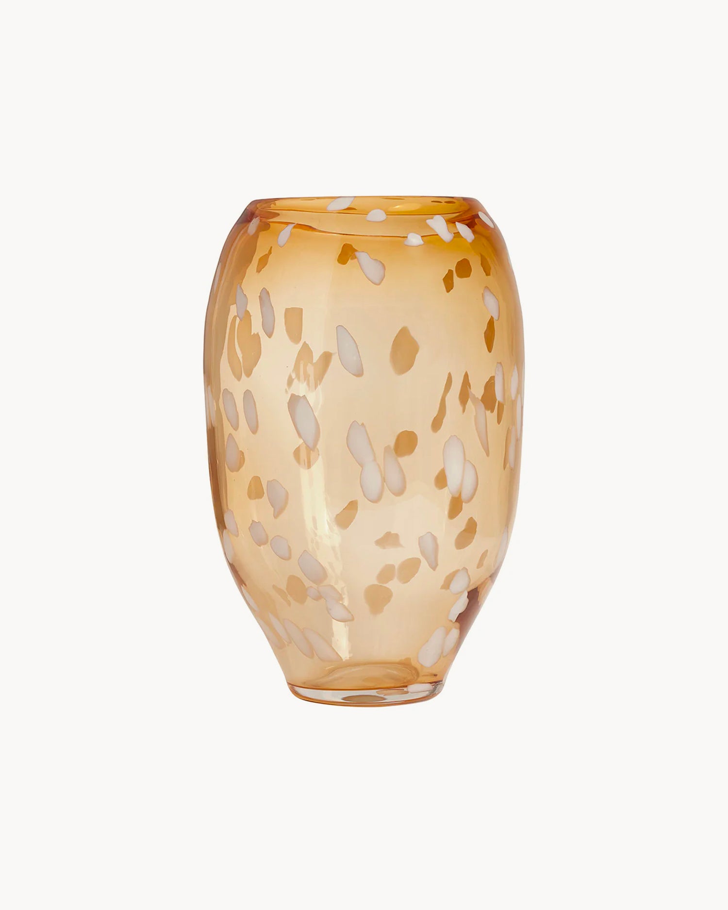 Vaso in vetro grande dipinto a mano Jali