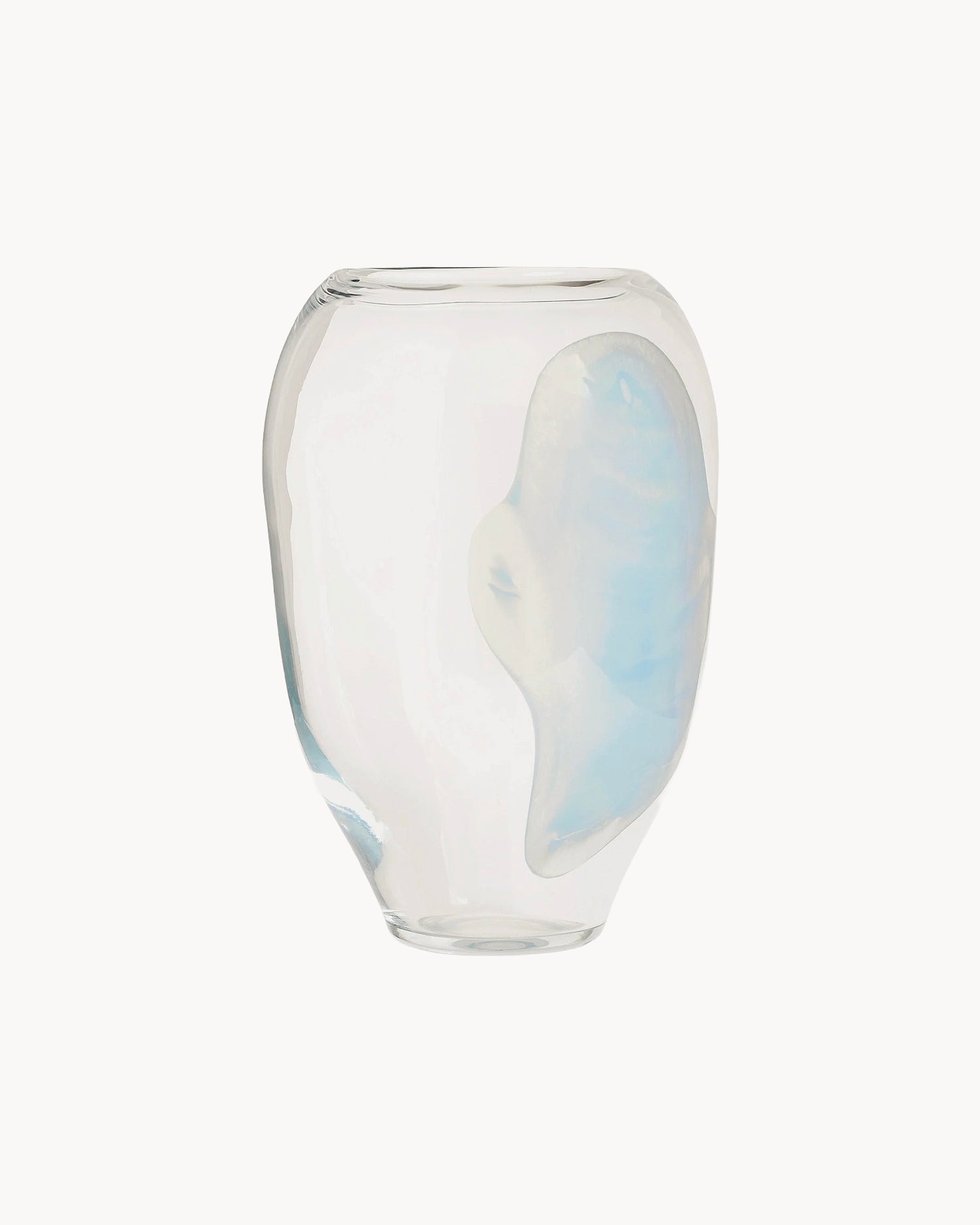 Vaso in vetro grande dipinto a mano Jali