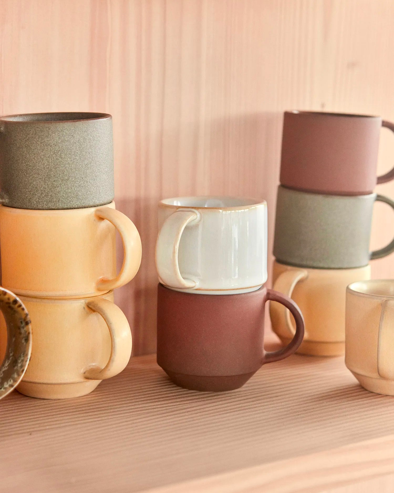 Set 2 tazze in terracotta realizzate a mano Yuka
