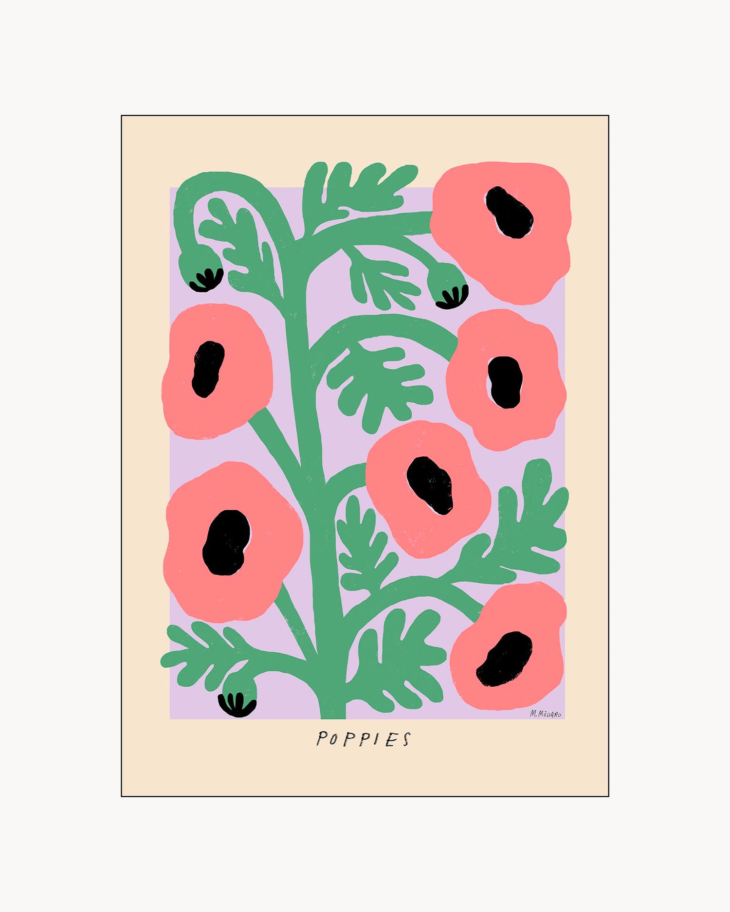 Stampa Pastel poppies
