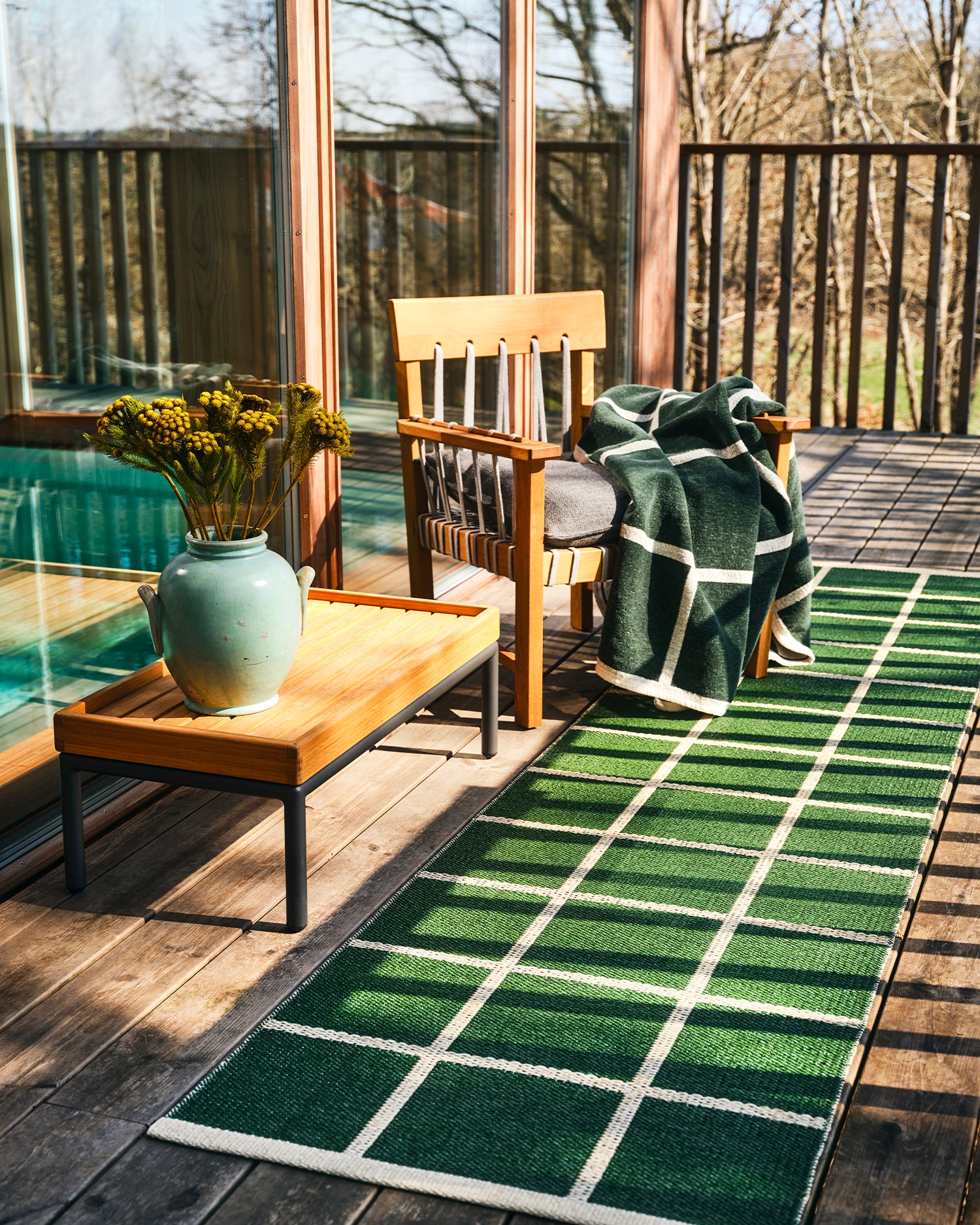 Runner artigianale lavabile per interni ed esterni Criss