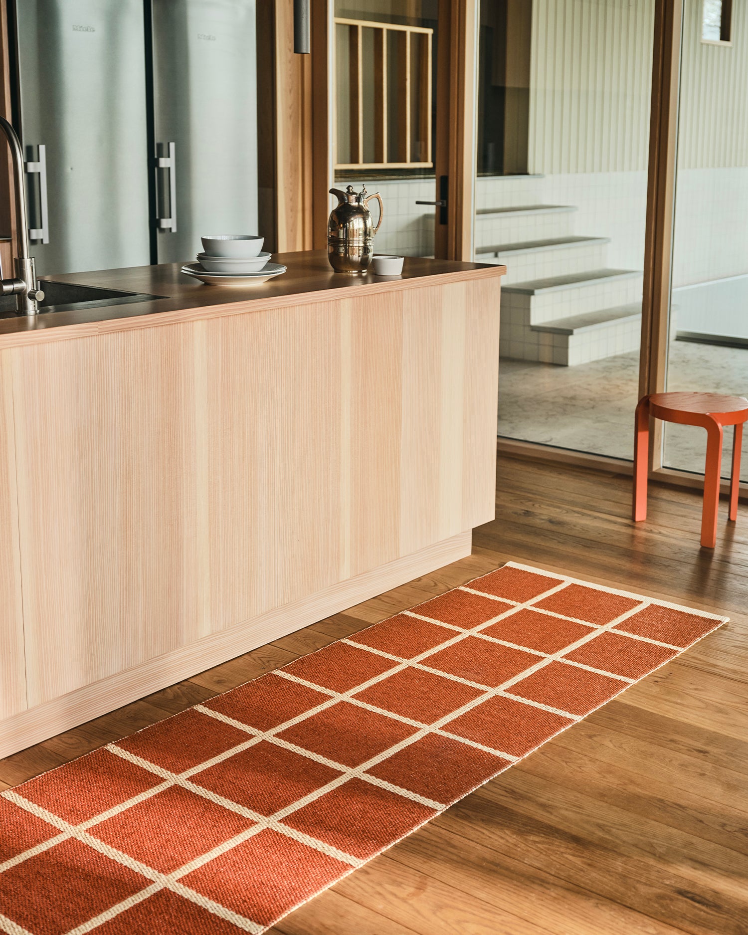 Tappeto artigianale lavabile per interni ed esterni Criss