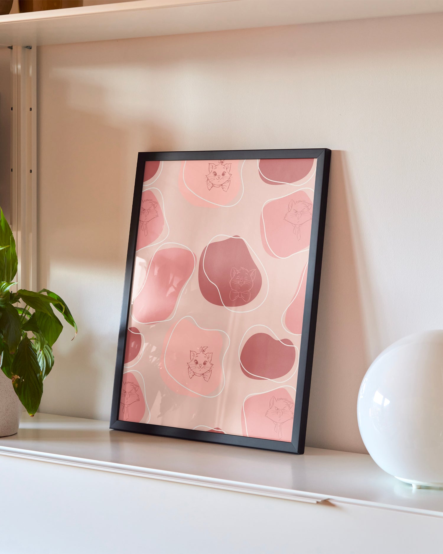 Stampa Disney - Aristocats Pink & Red