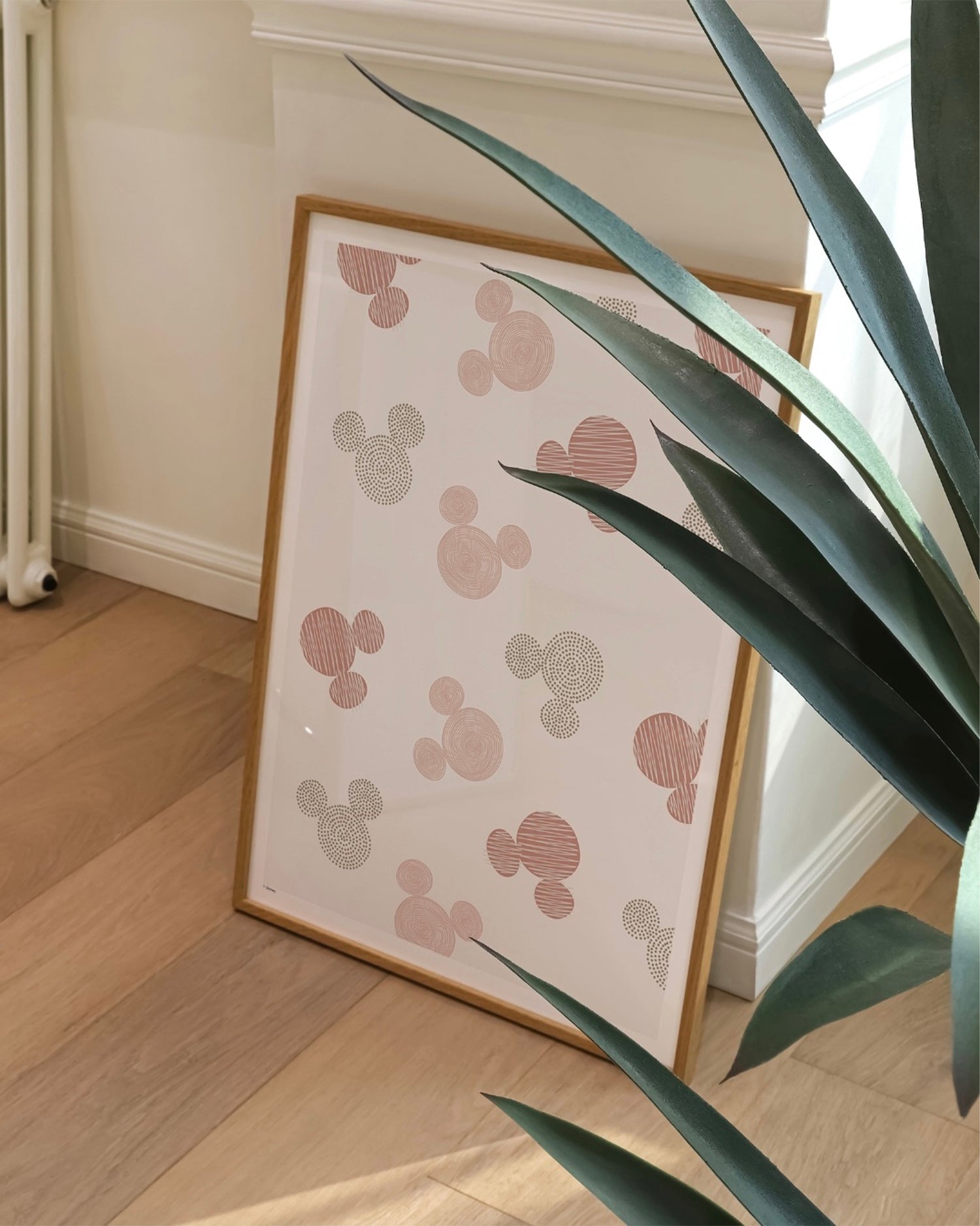 Stampa Disney - Mickey Mouse Beige Pattern