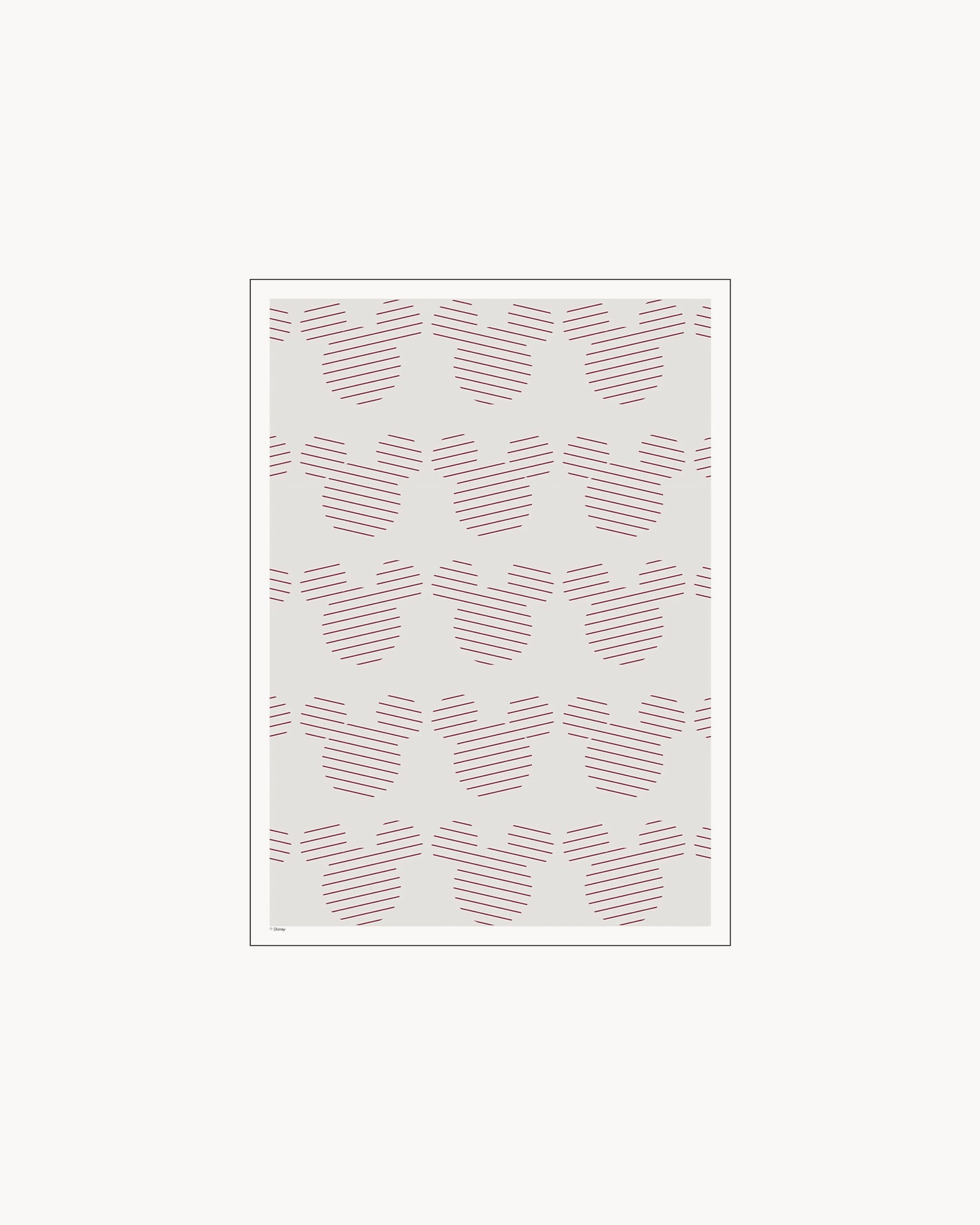 Stampa Disney - Mickey Mouse Red Stripes