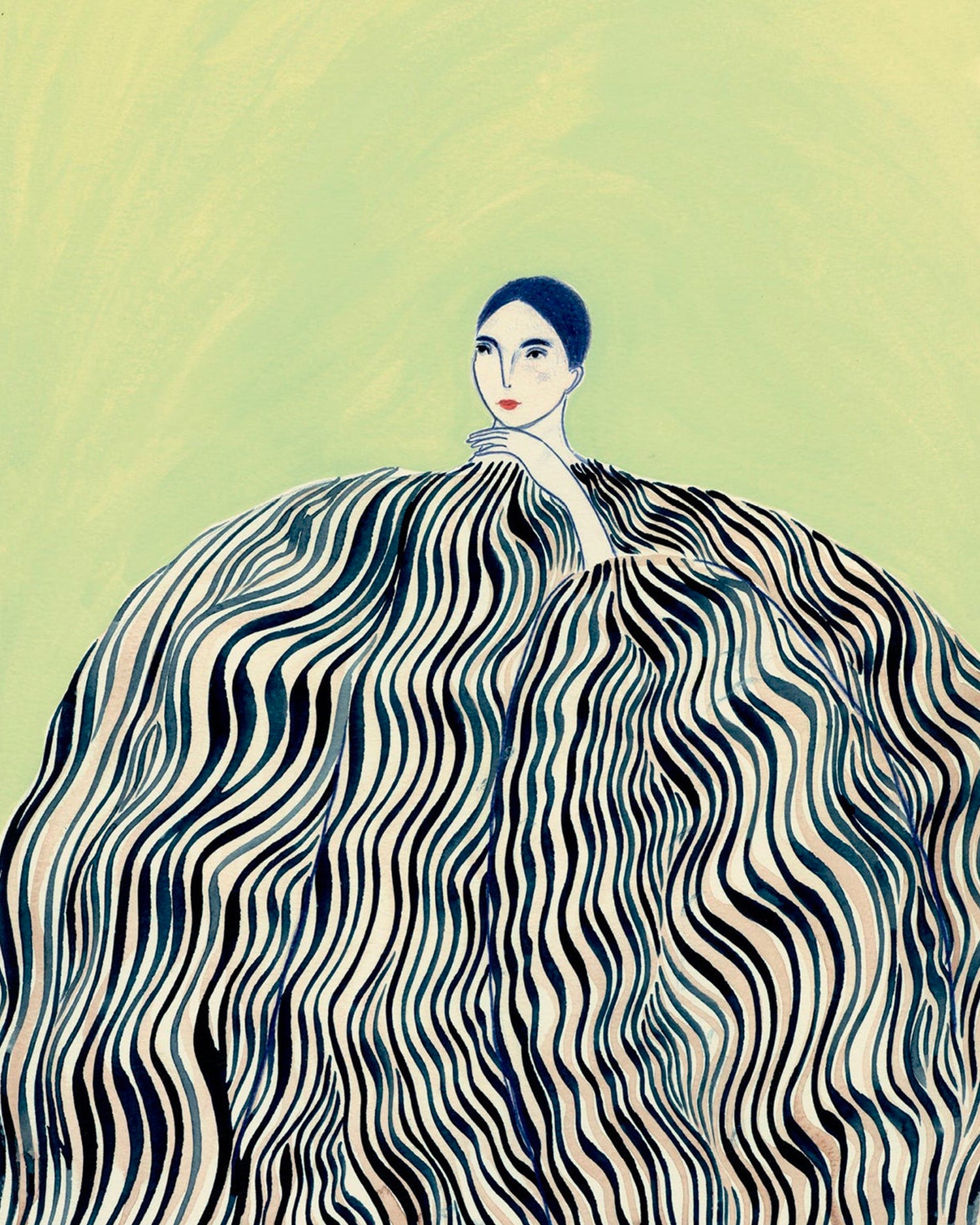 Stampa Zebra Coat