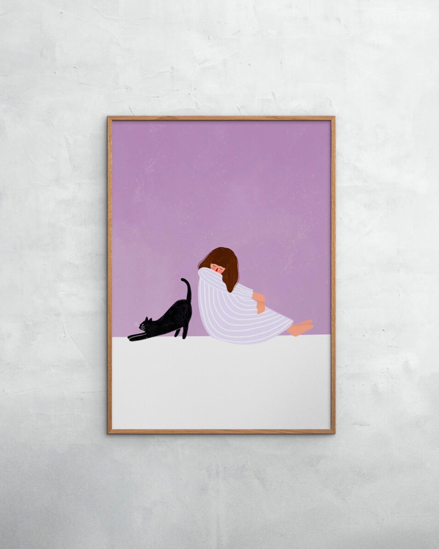 Stampa Girl and Cat