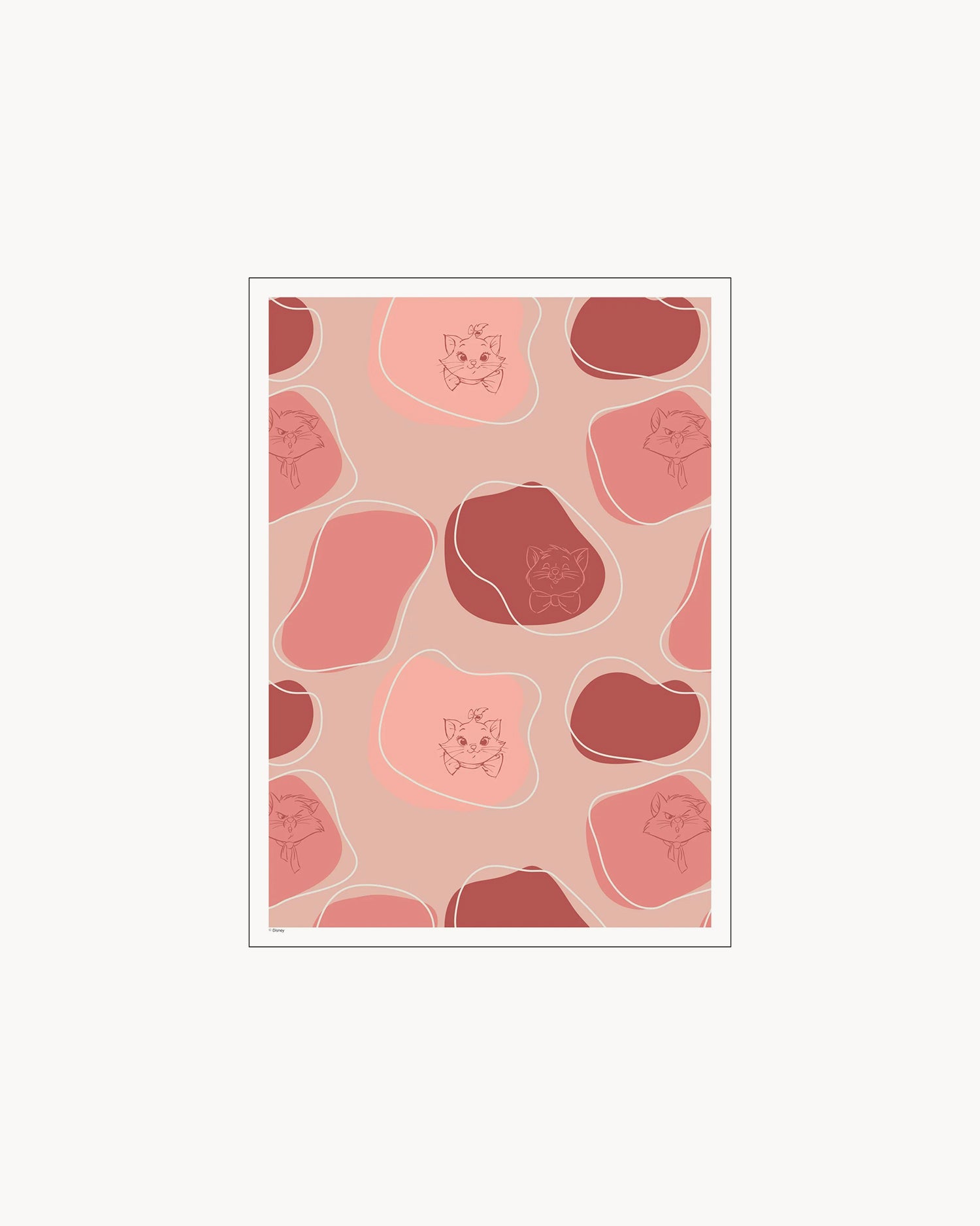 Stampa Disney - Aristocats Pink & Red