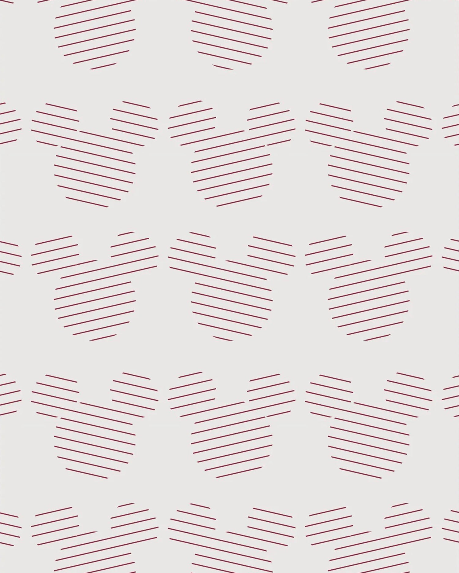 Stampa Disney - Mickey Mouse Red Stripes