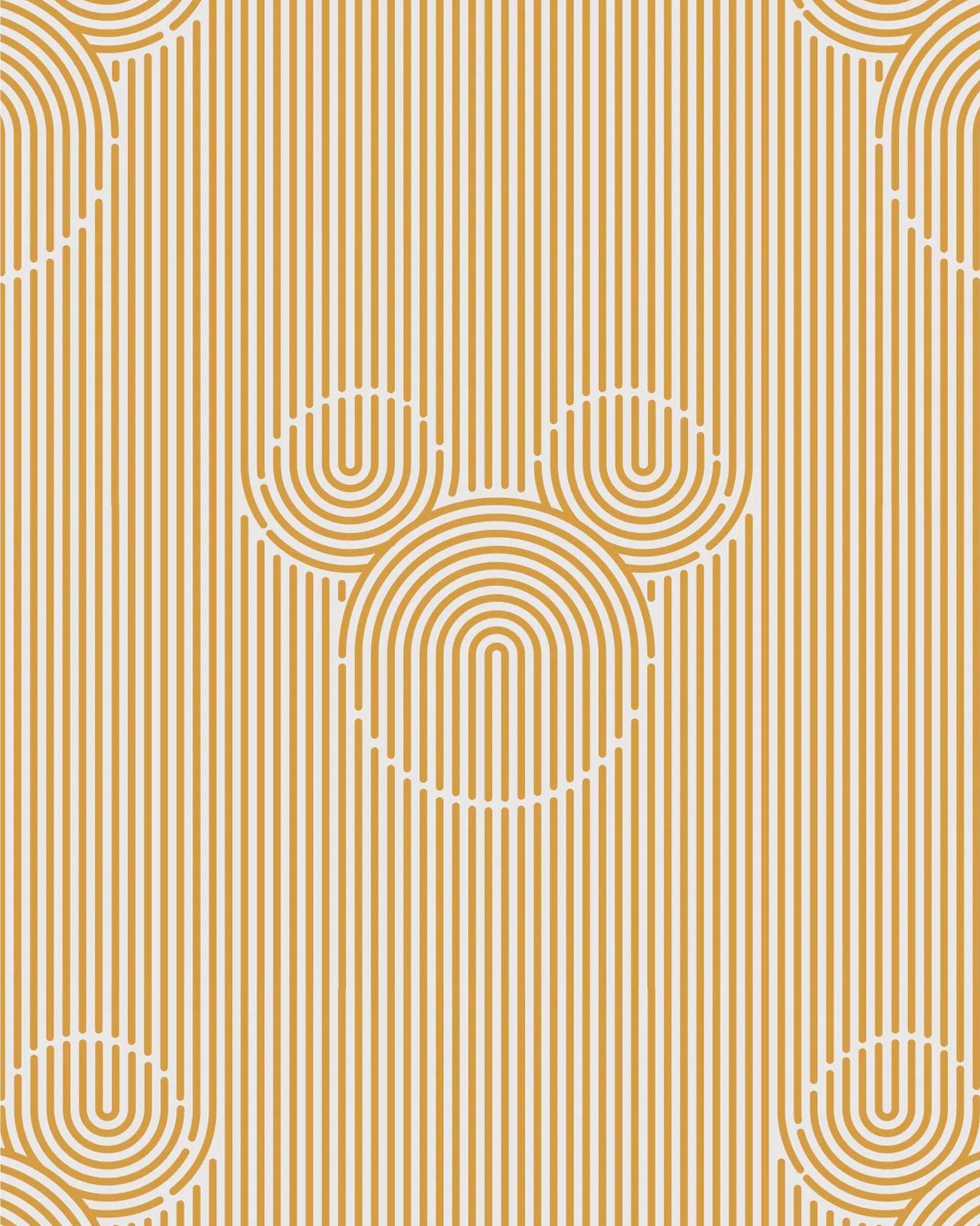 Stampa Disney - Mickey Mouse Yellow Stripes