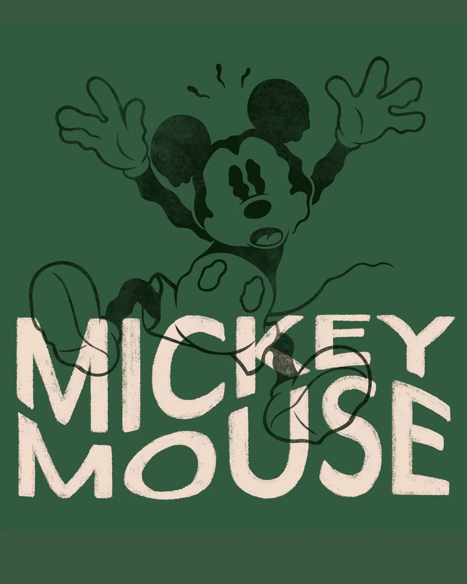 Stampa Disney - Mickey Mouse Wavy Green