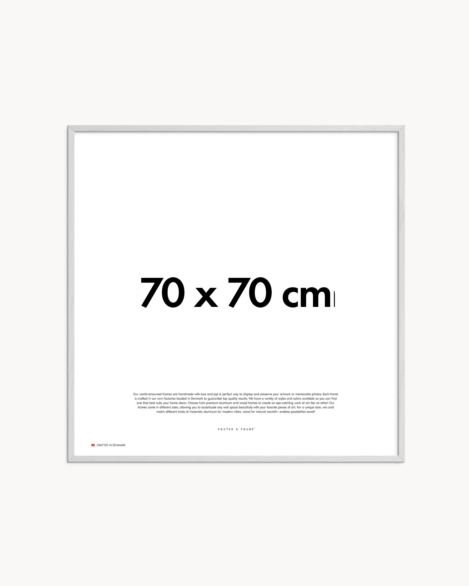 Cornice fatta a mano in legno bianco