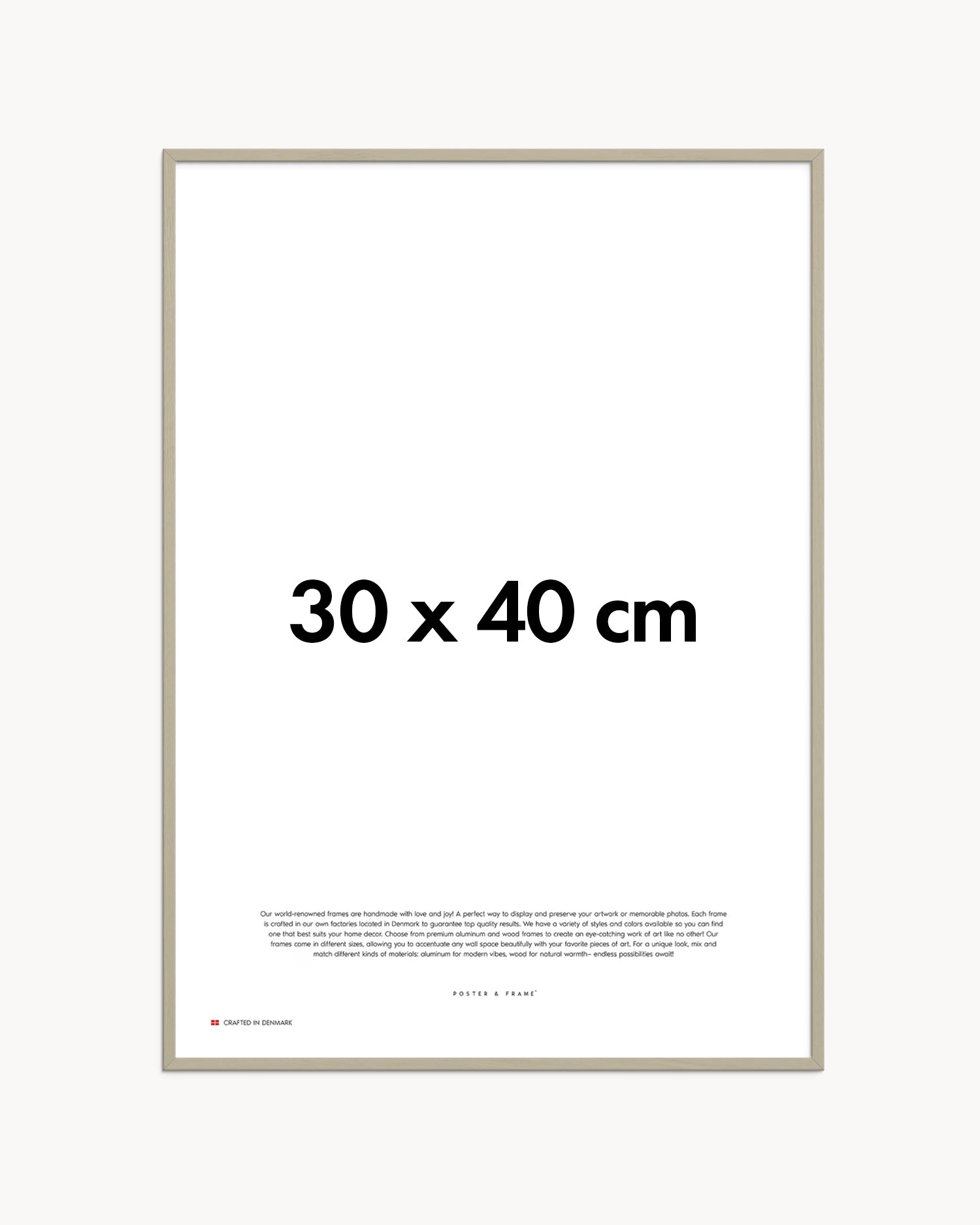 Cornice fatta a mano in legno grigio