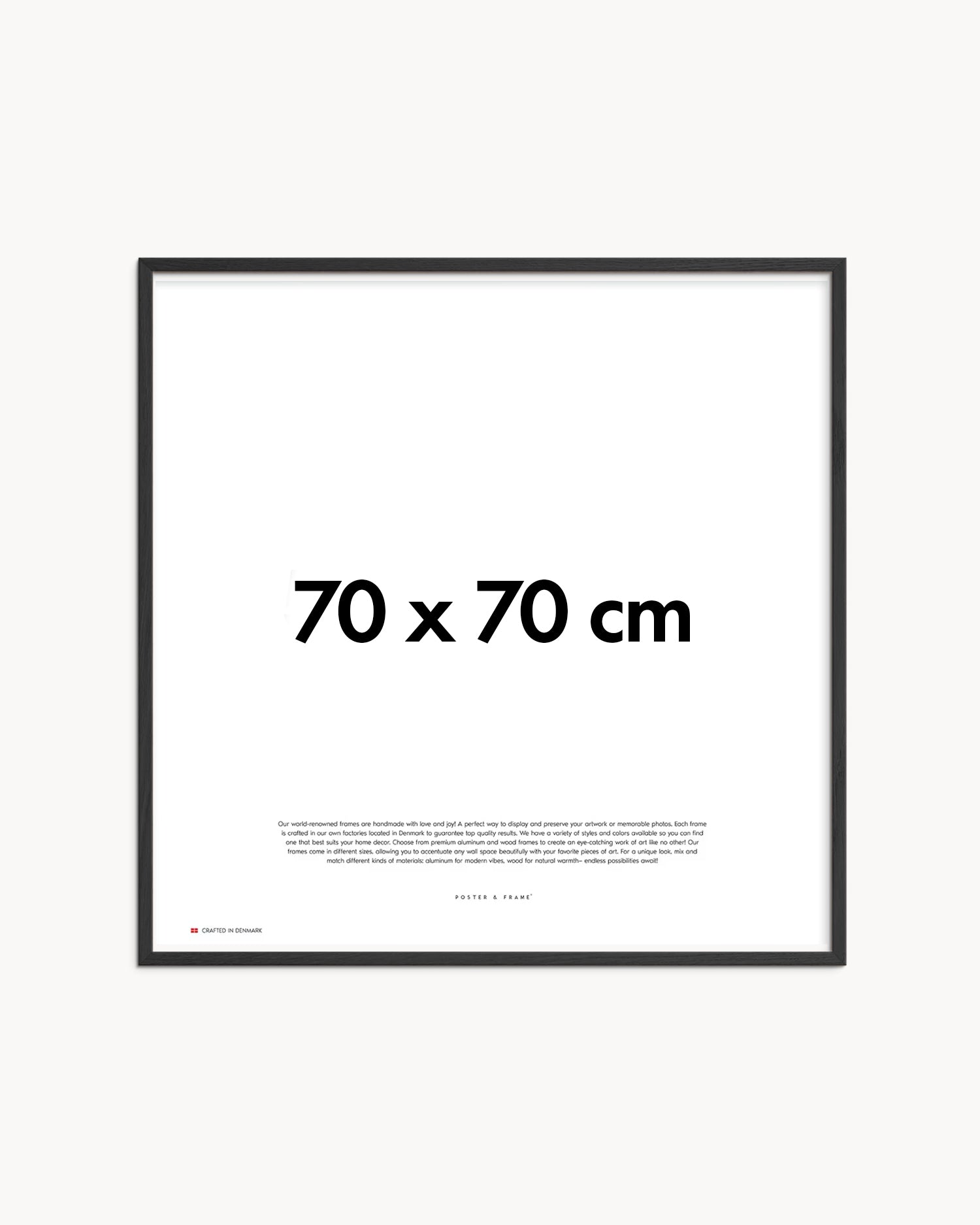 Cornice fatta a mano in legno nero