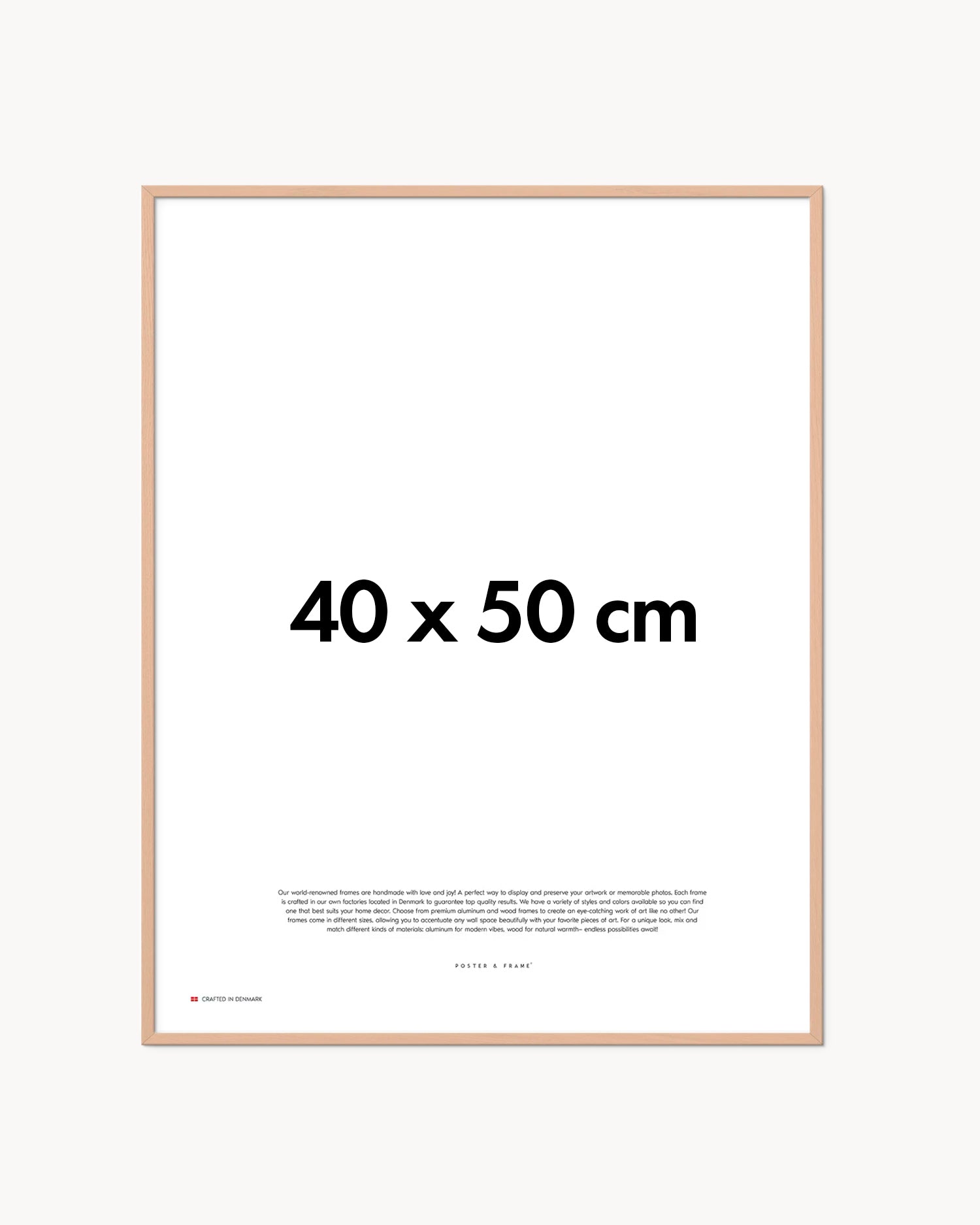 Cornice fatta a mano in legno rosa