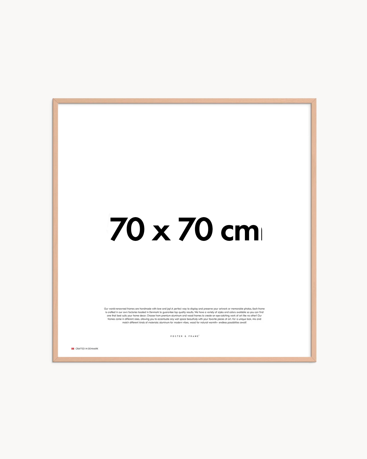 Cornice fatta a mano in legno rosa