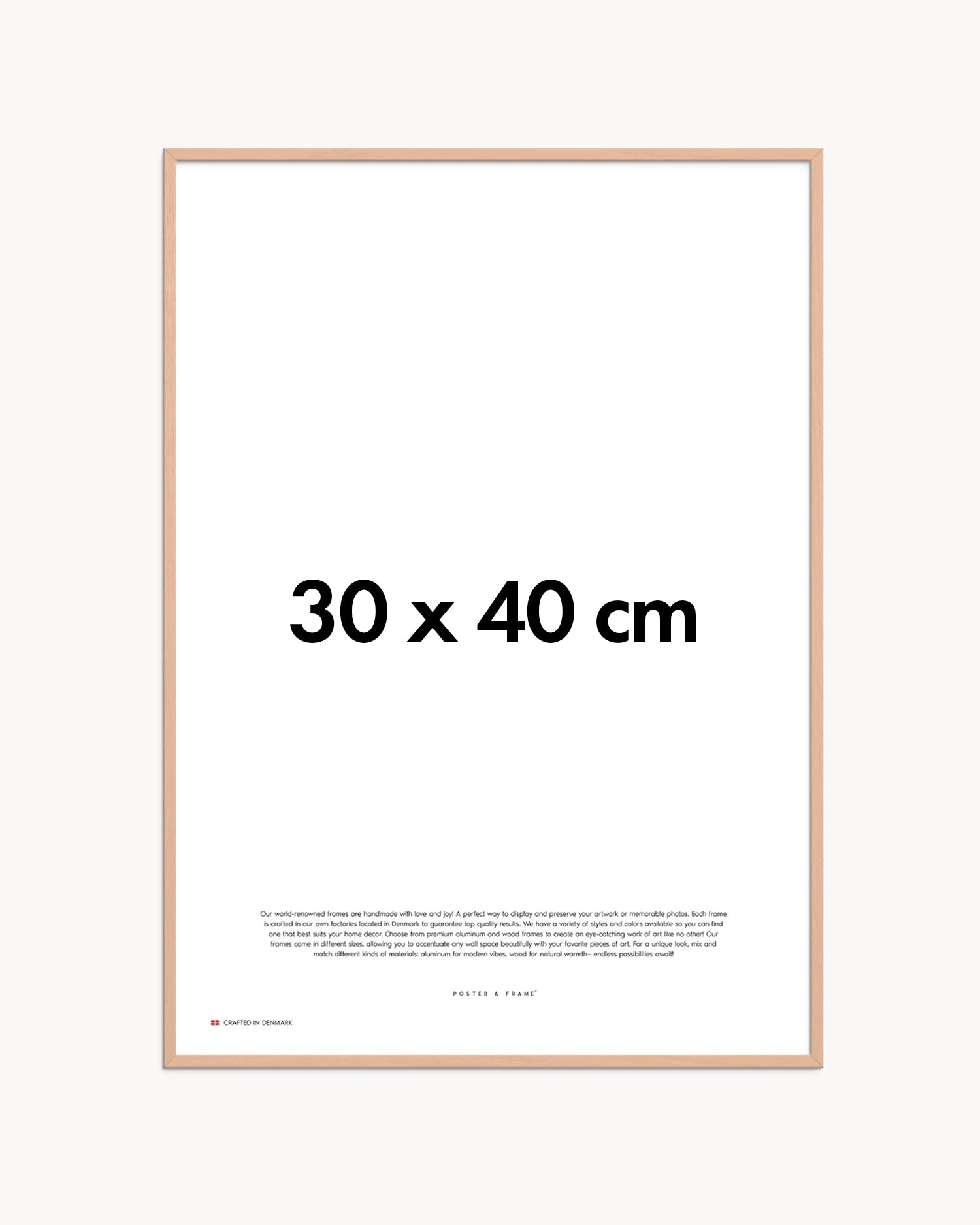 Cornice fatta a mano in legno rosa