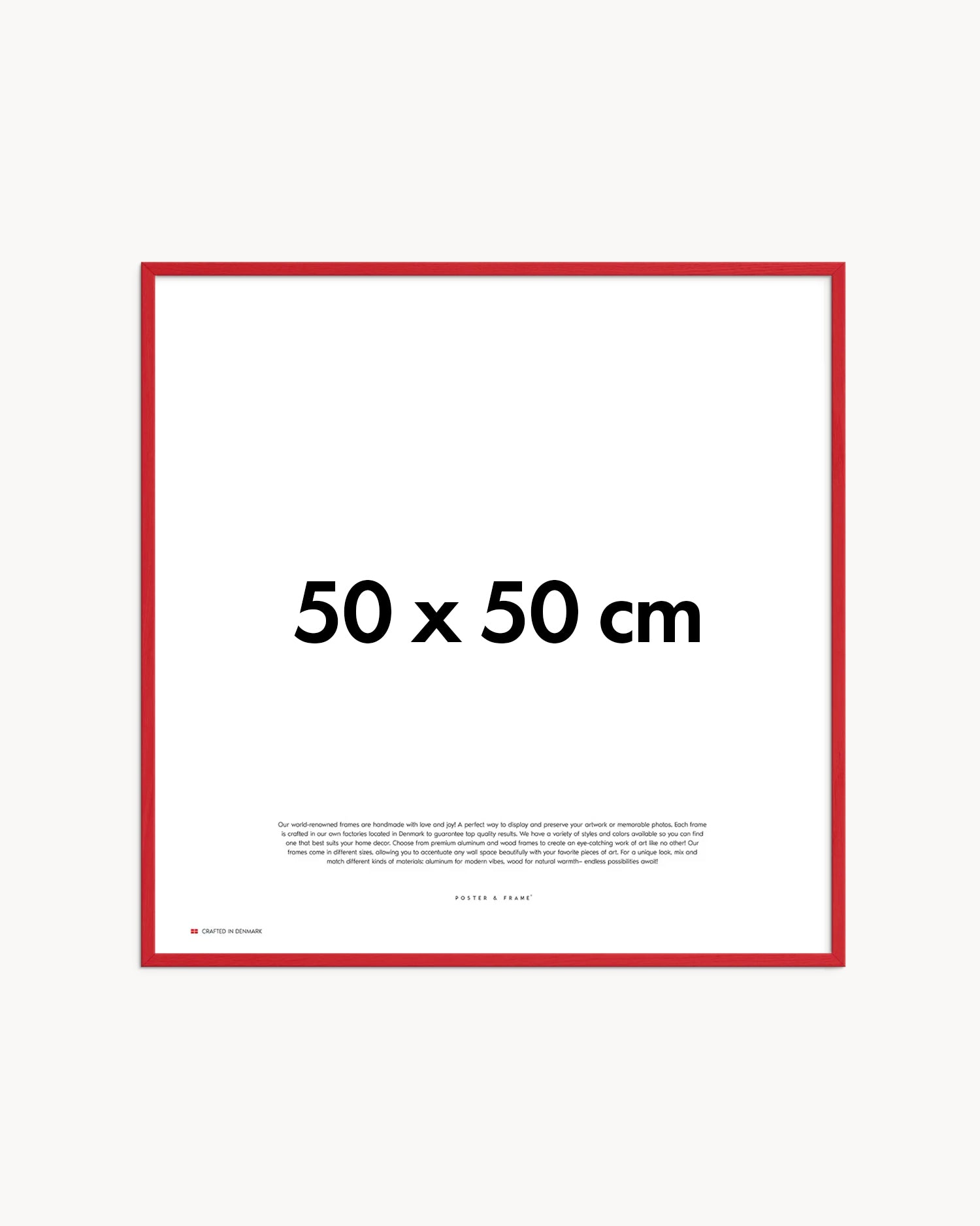 Cornice fatta a mano in legno rosso