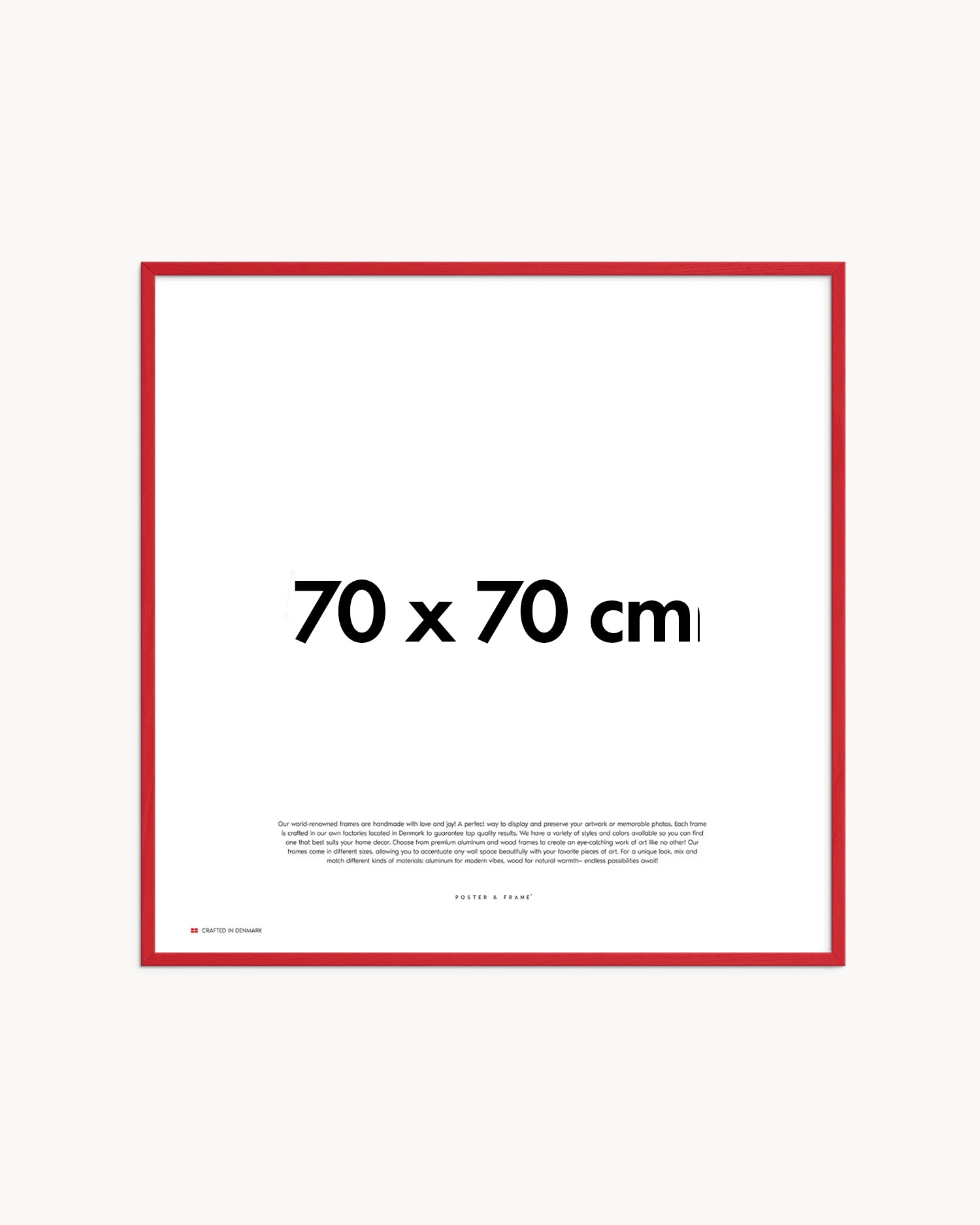 Cornice fatta a mano in legno rosso