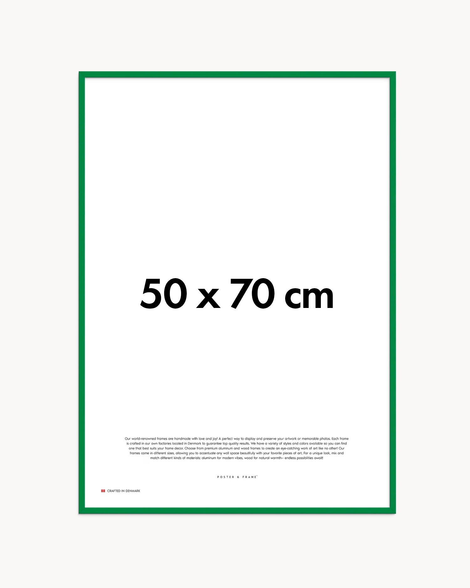 Cornice fatta a mano in legno verde