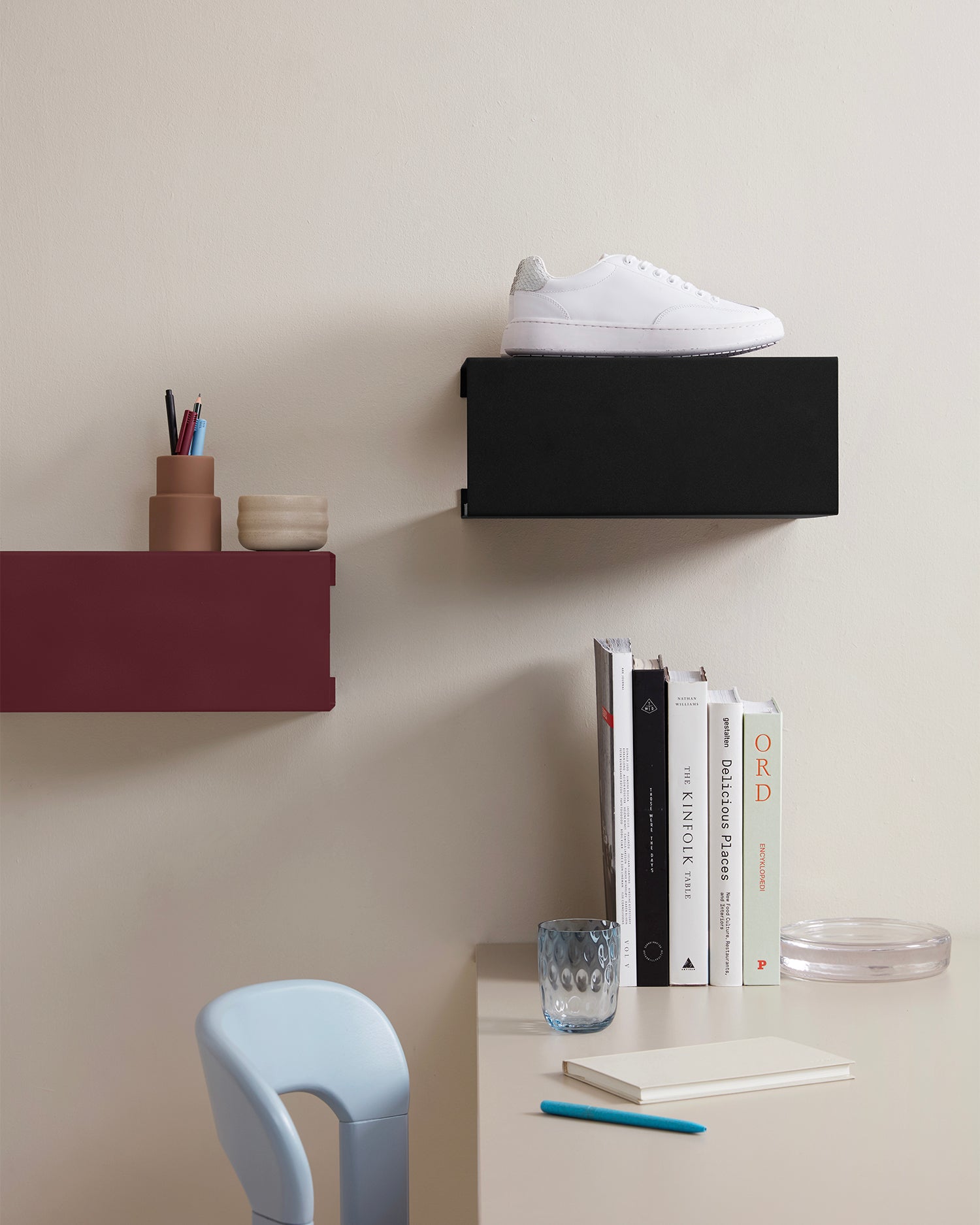 Mensola da parete in acciaio BoxShelf