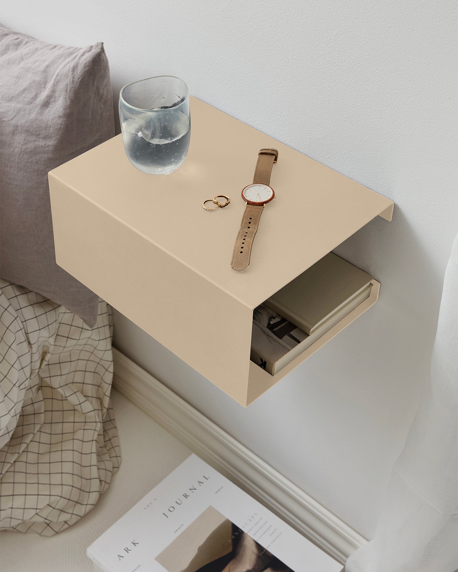 Mensola da parete in acciaio BoxShelf