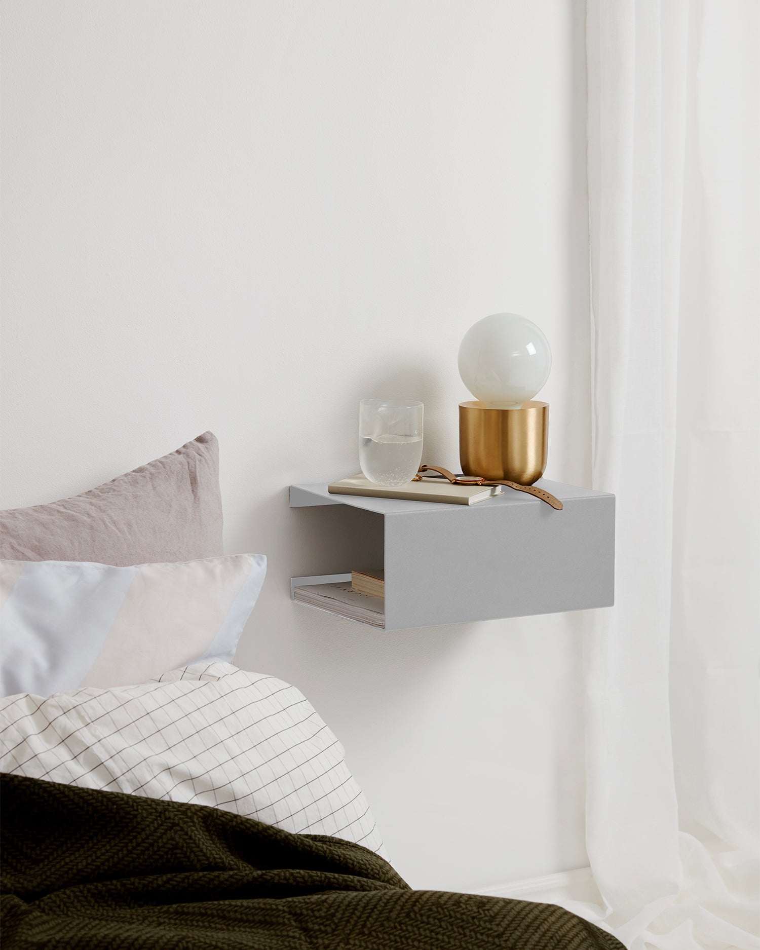 Mensola da parete in acciaio BoxShelf