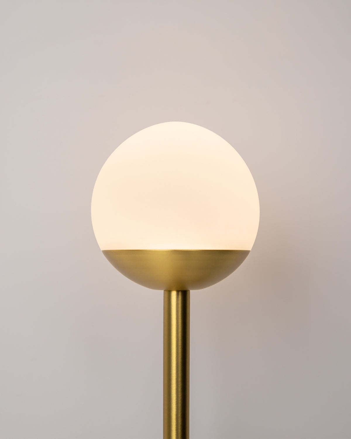Lampada da parete con due sfere in vetro Touch - Vetro/metallo