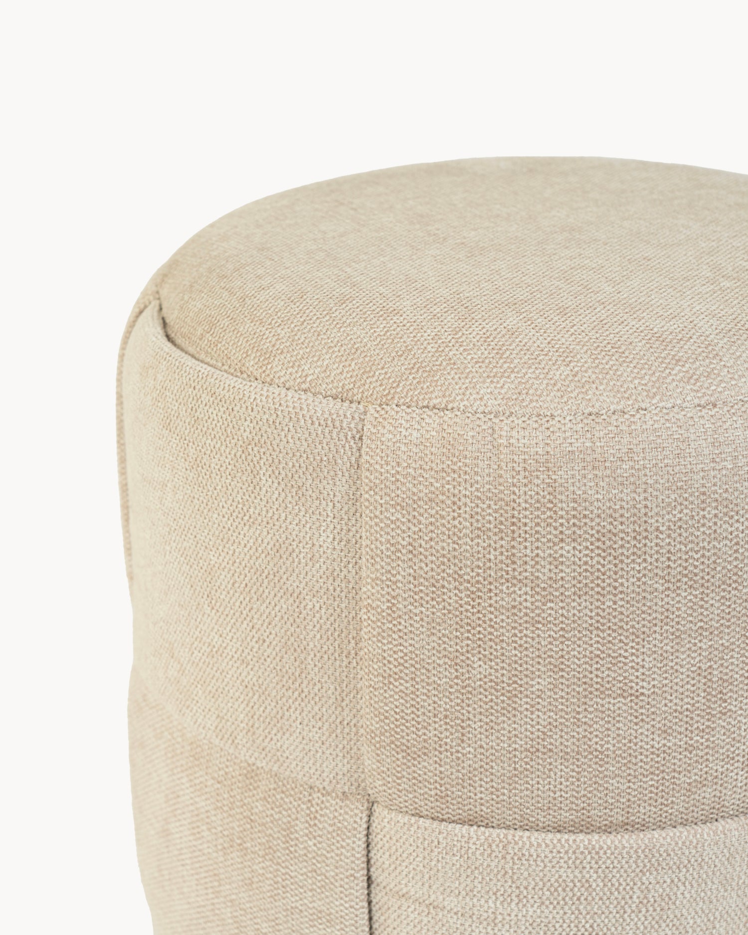 Pouf rotondo imbottito Elias