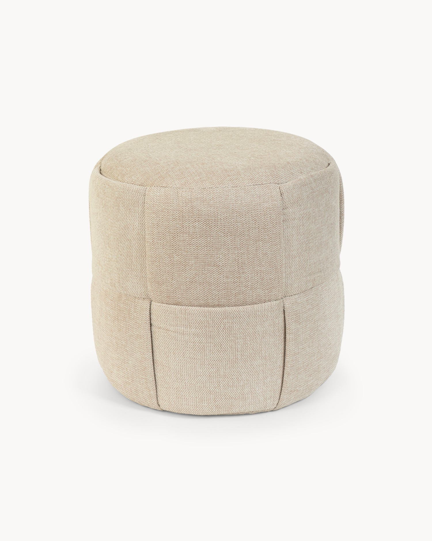 Pouf rotondo imbottito Elias