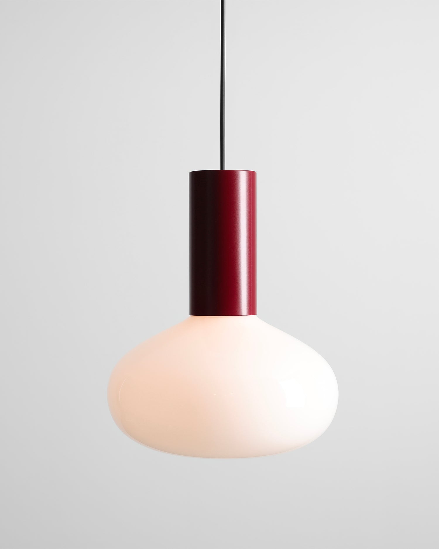 Lampada a sospensione Flo, burgundy