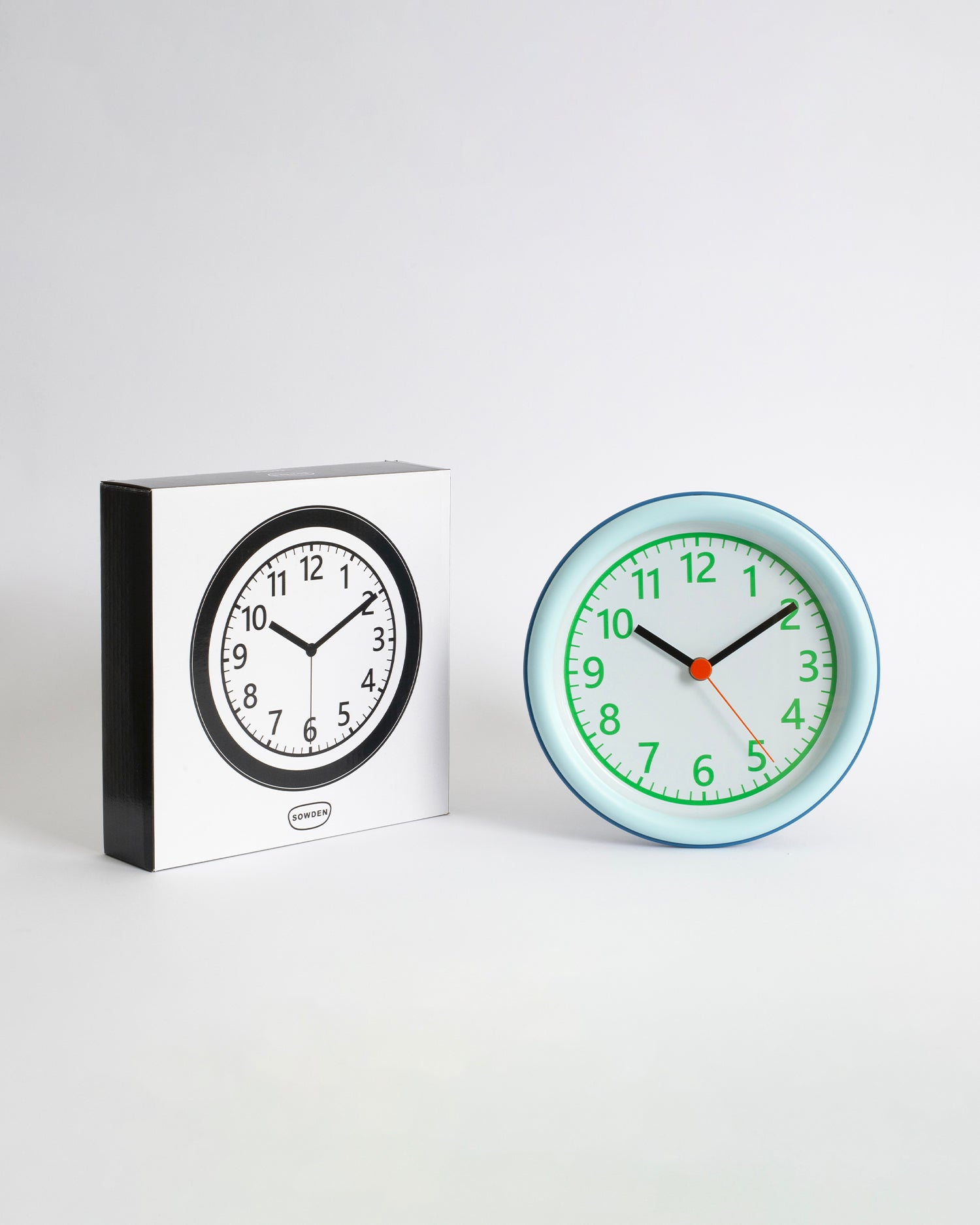 Orologio da parete in alluminio e vetro Clock