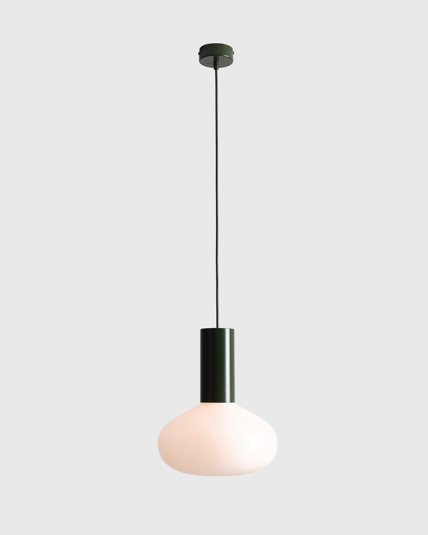 Lampada a sospensione Flo, verde bosco