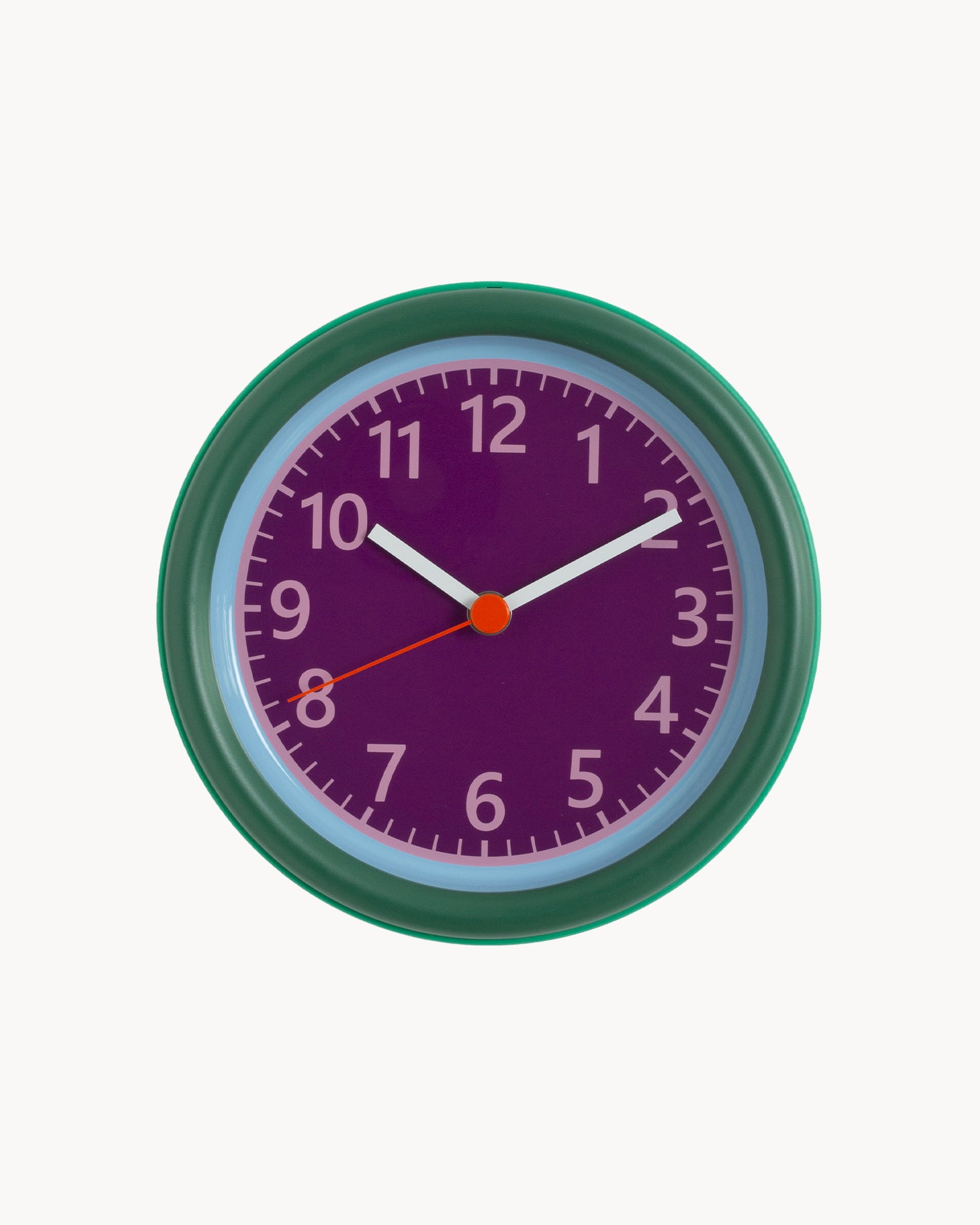 Orologio da parete in alluminio e vetro Clock
