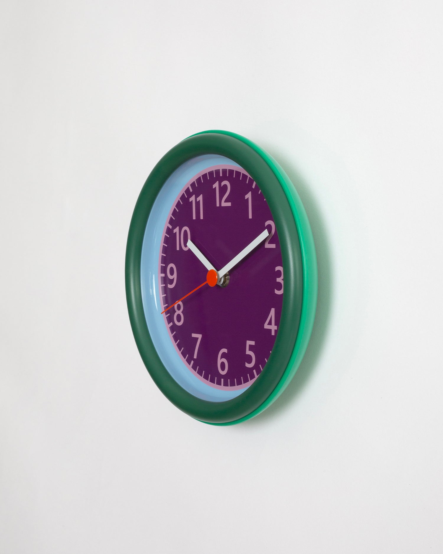 Orologio da parete in alluminio e vetro Clock