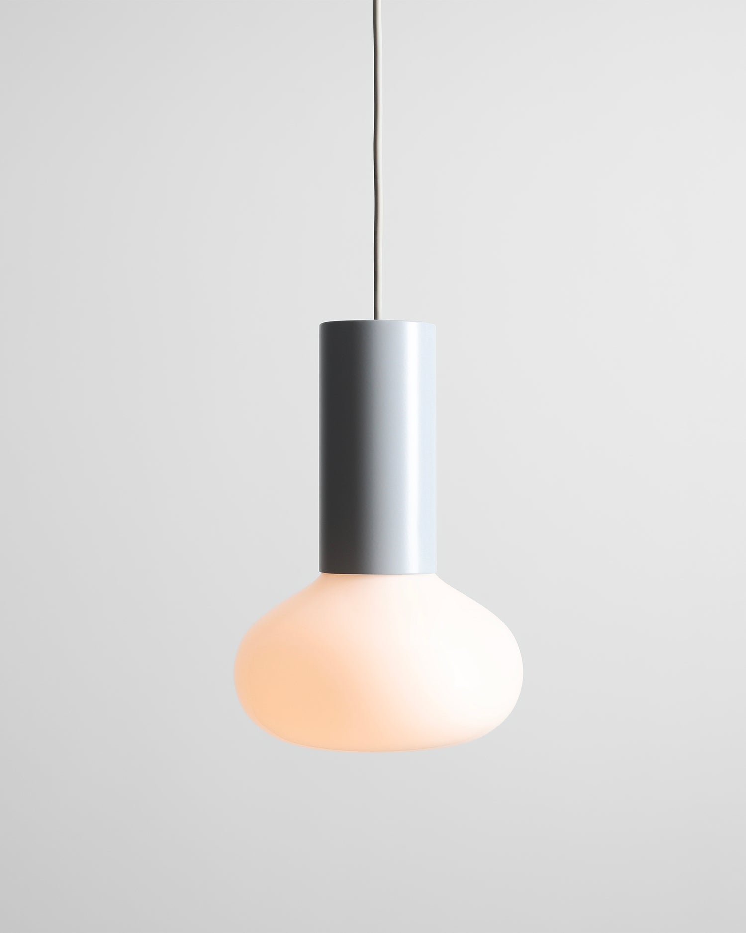 Lampada a sospensione Flo, grigia