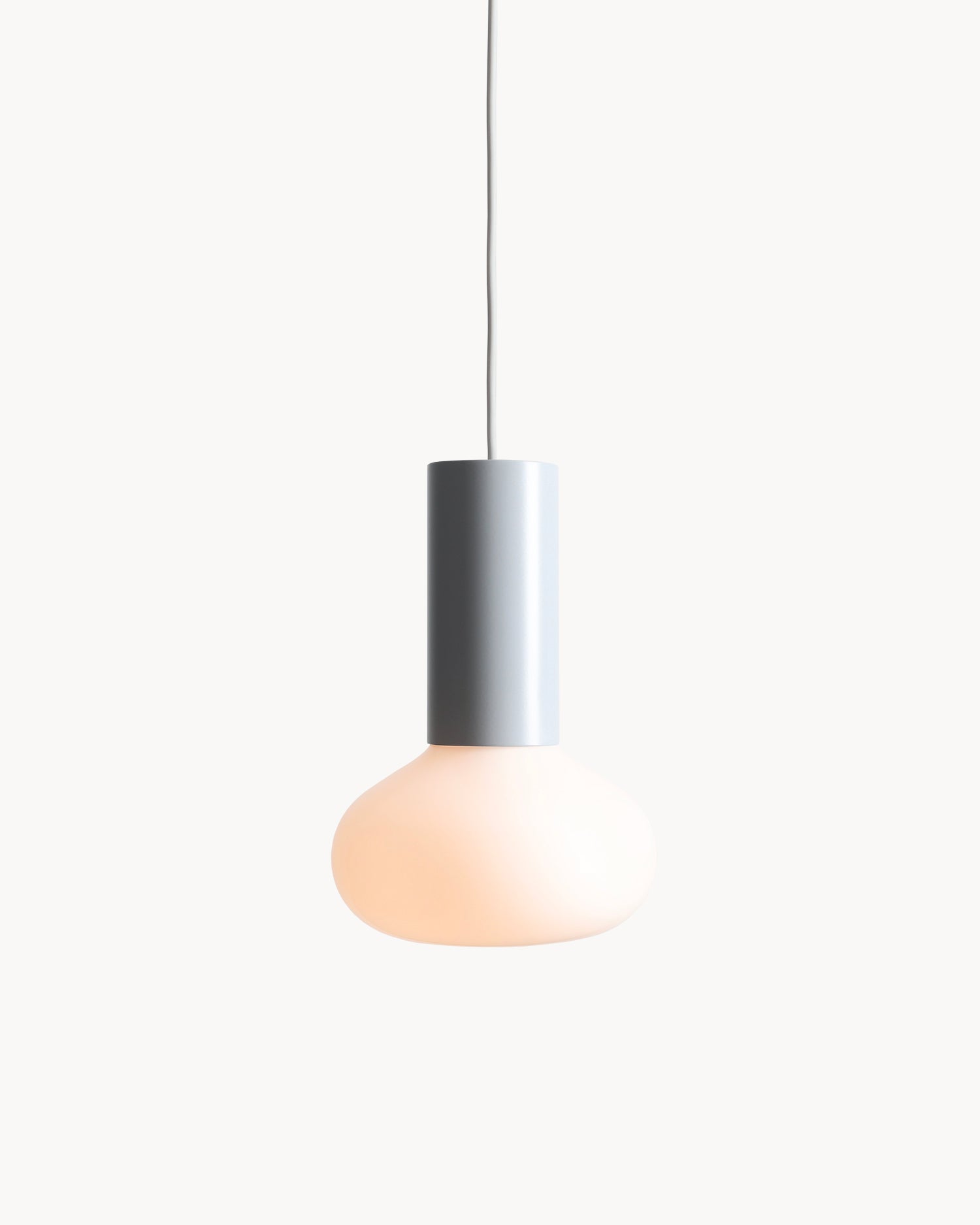 Lampada a sospensione Flo, grigia