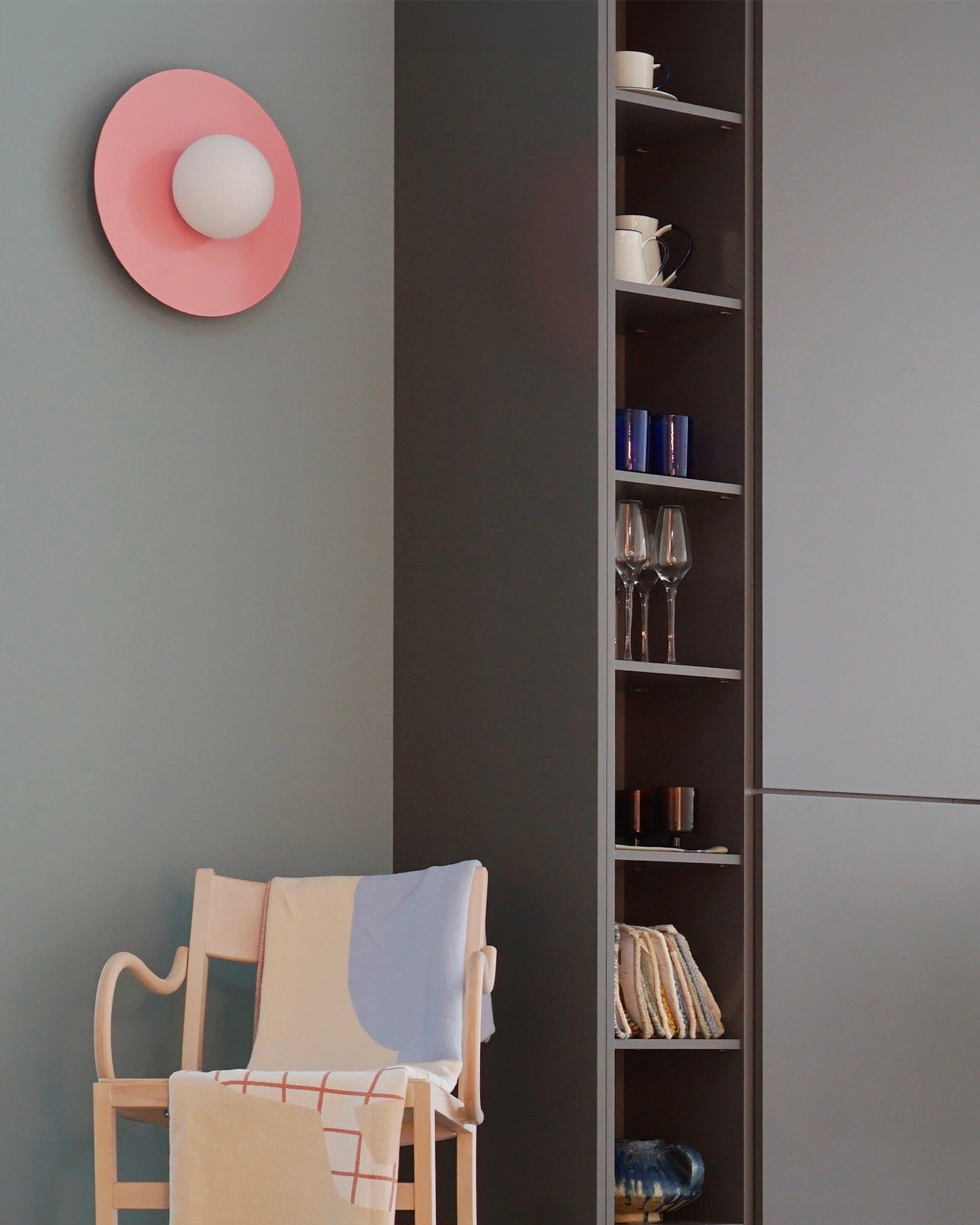Lampada da parete Candy big circle 360
