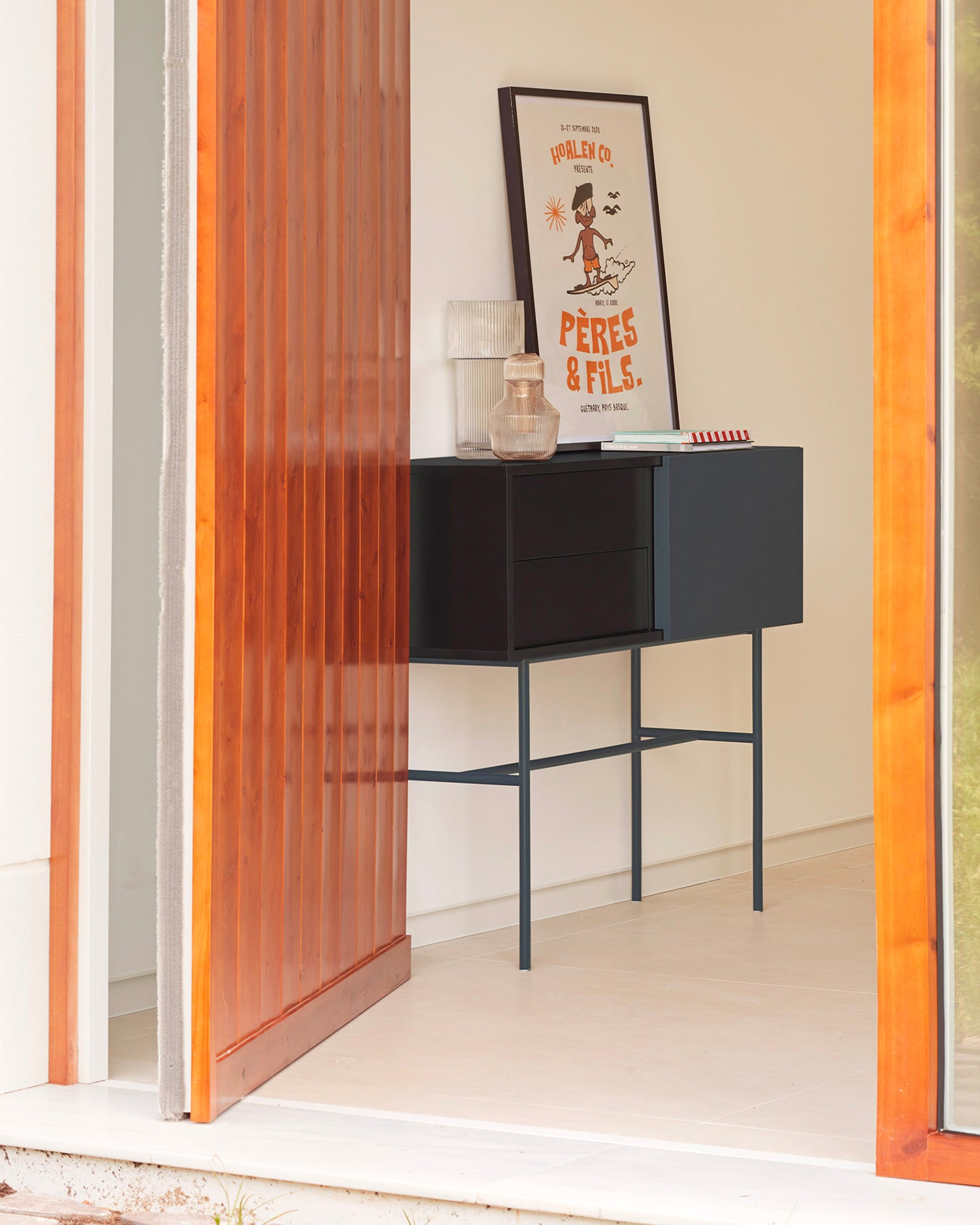 Consolle con anta scorrevole Nube