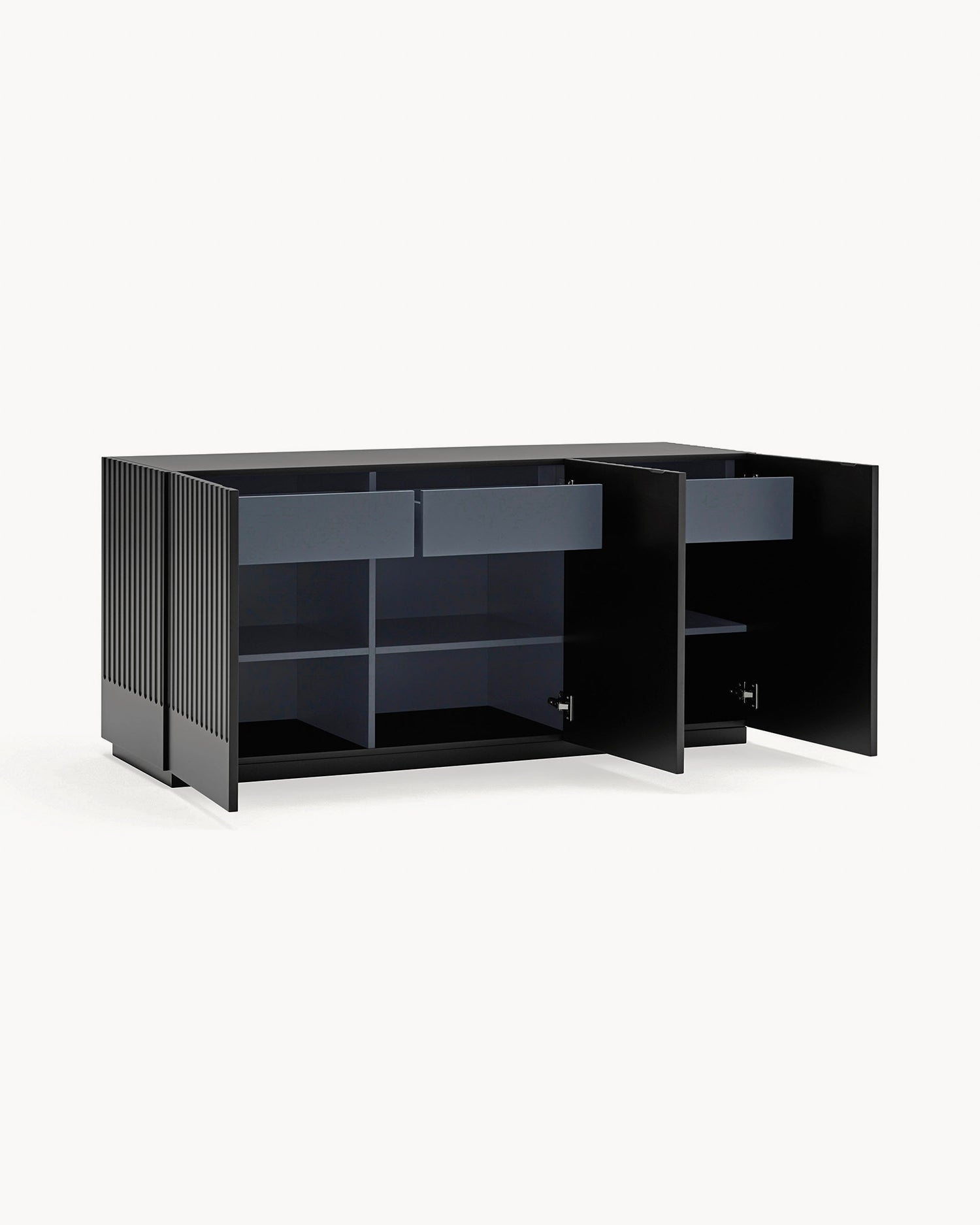 Credenza con ante scanalate Doric