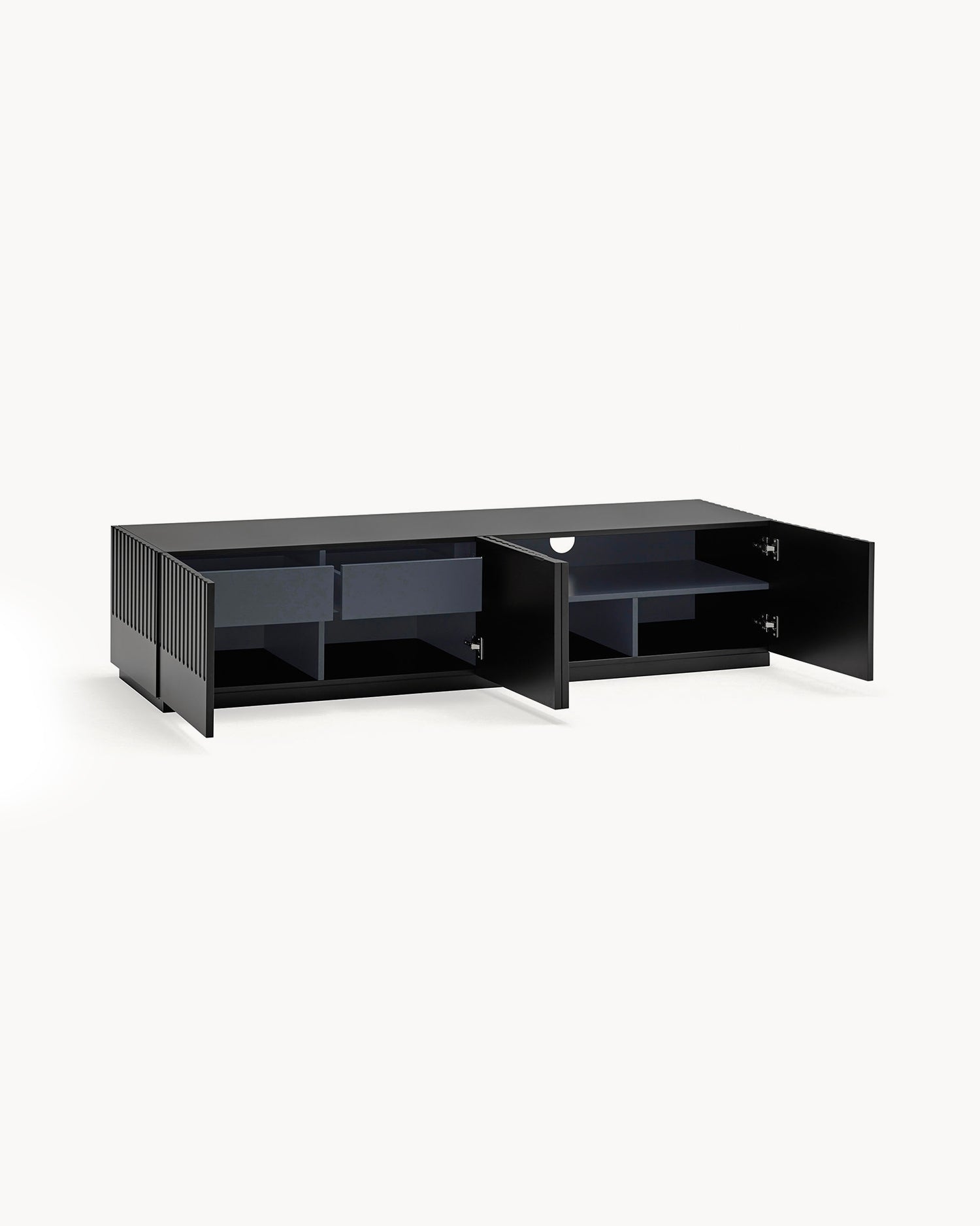 Mobile TV con ante scanalate Doric - Mdf
