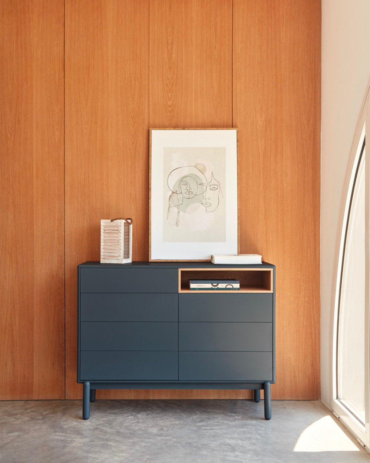 Cassettiera con sette cassetti Corvo