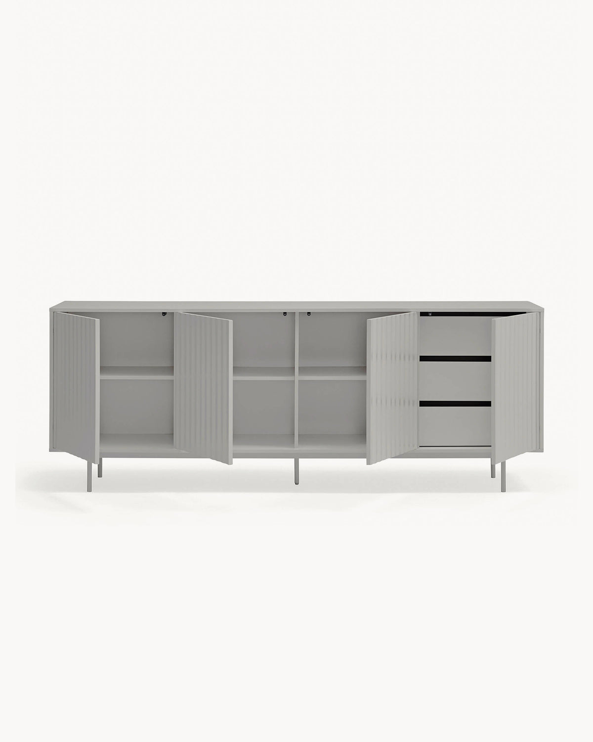 Credenza grande con frontali a rilievo Sierra