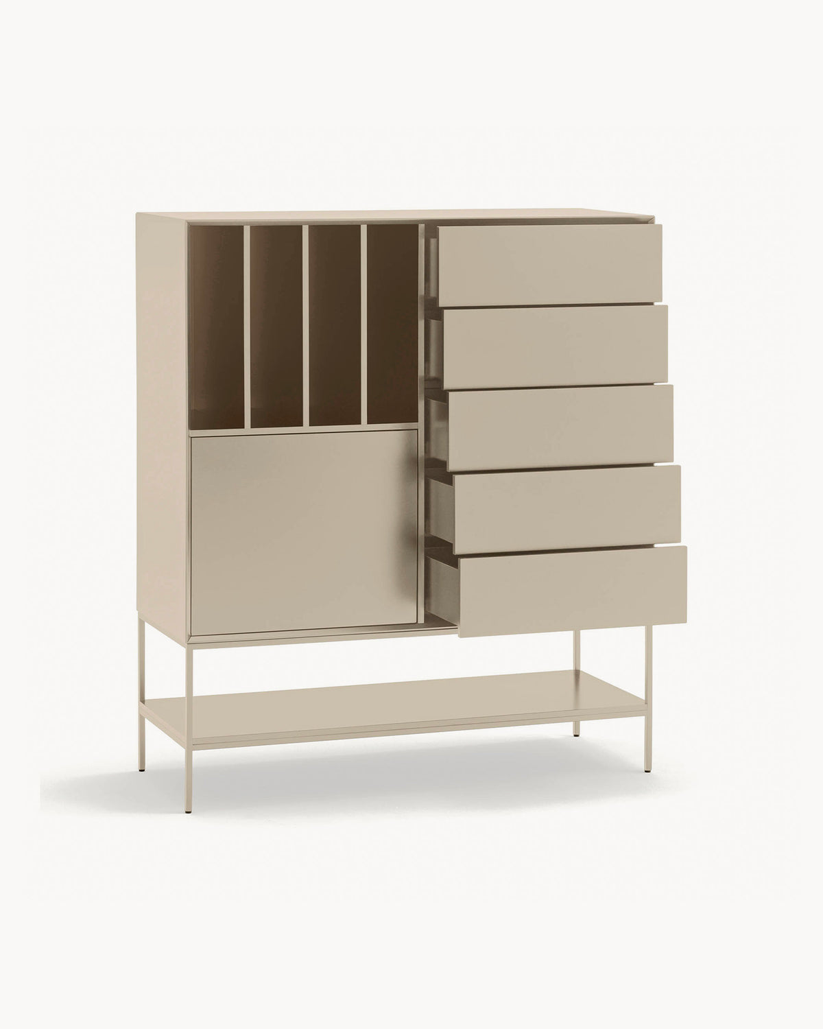 Credenza alta laccata Platt