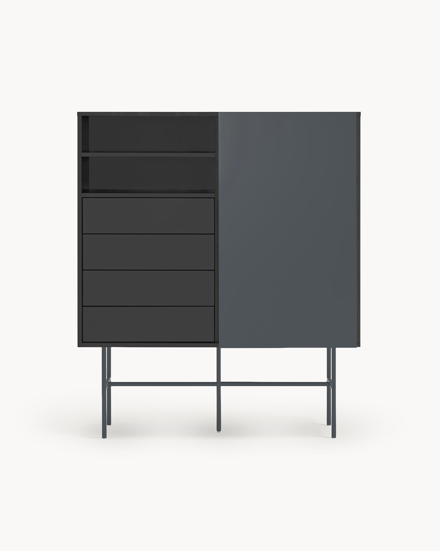 Credenza alta con anta scorrevole Nube
