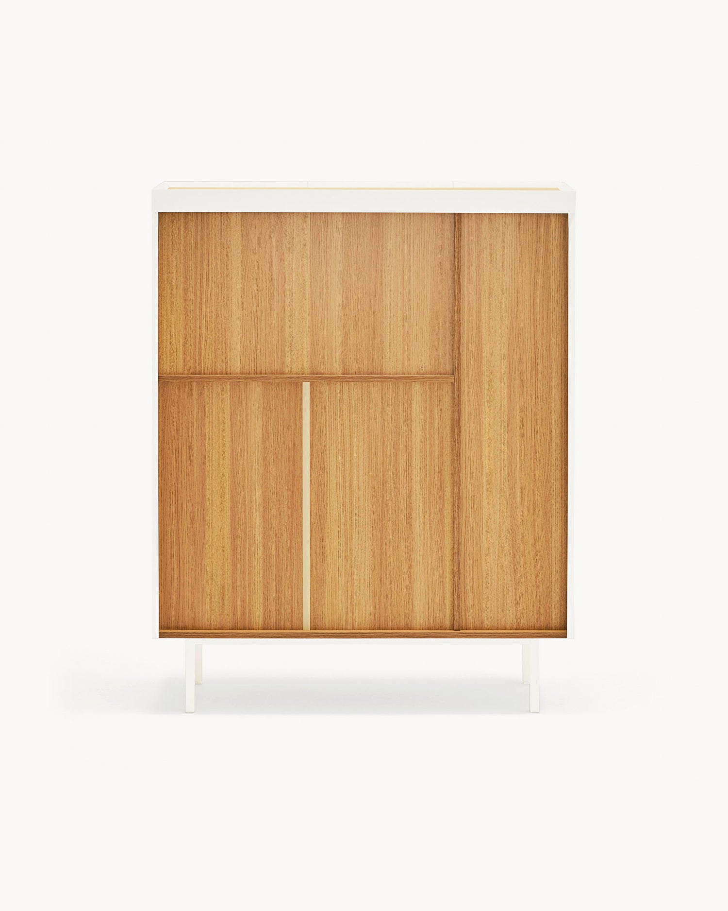 Credenza alta con piano in rovere Arista