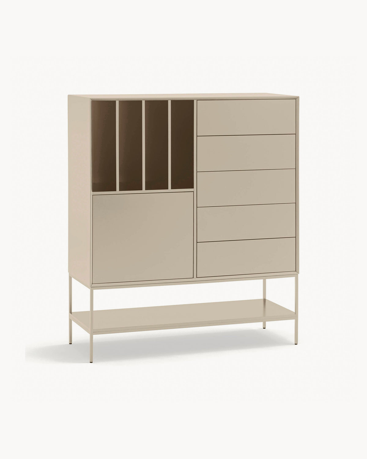 Credenza alta laccata Platt