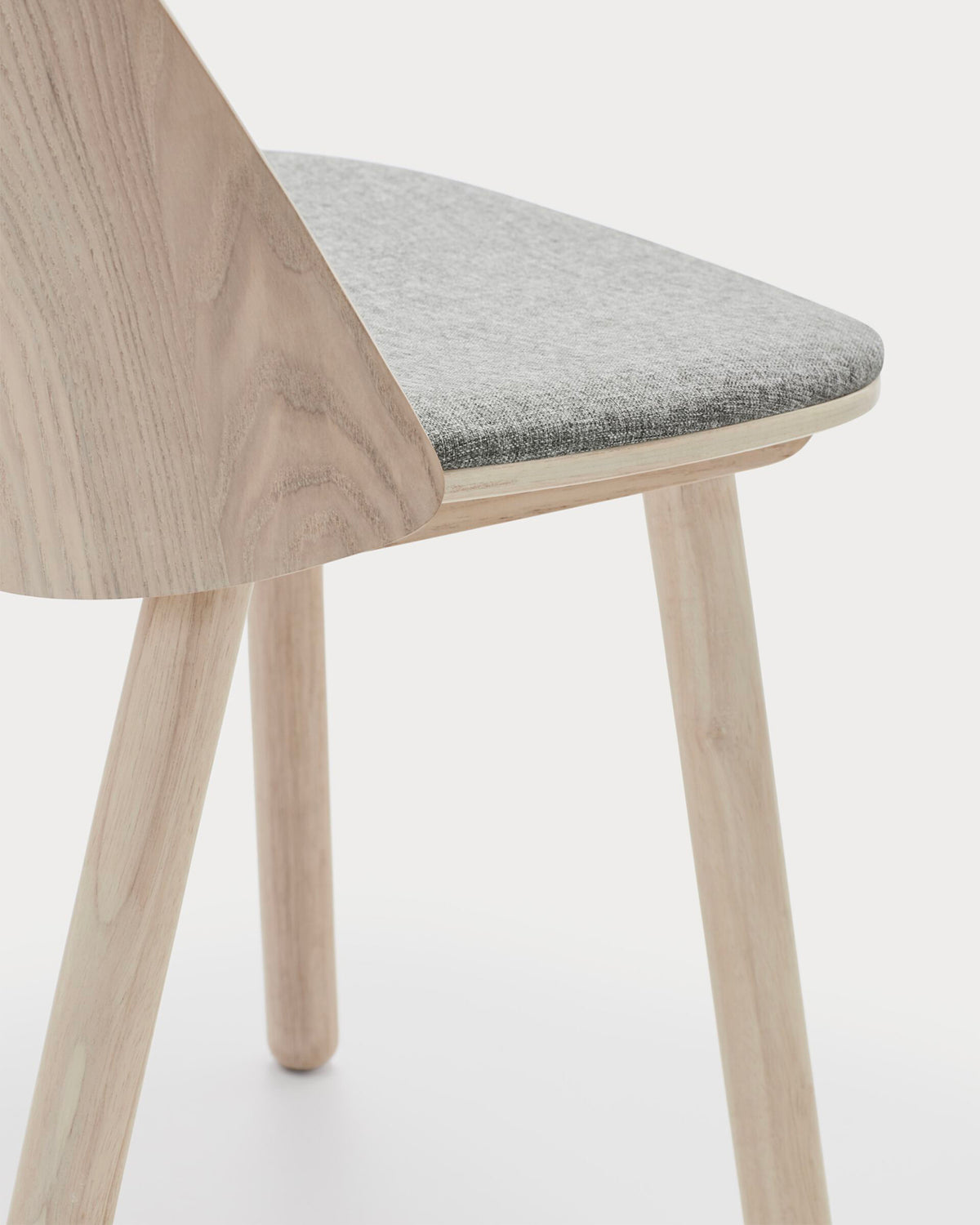 Set di 2 sedie in legno con seduta imbottita Uma