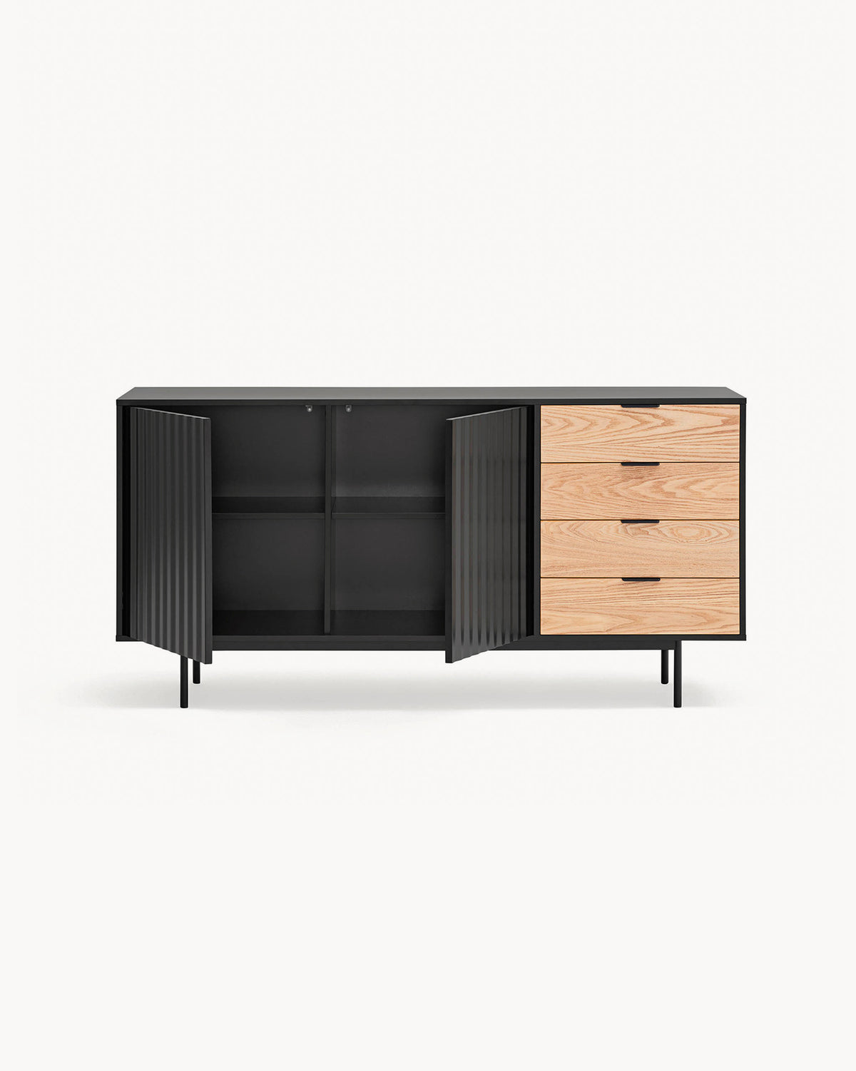 Credenza con cassetti in rovere Sierra
